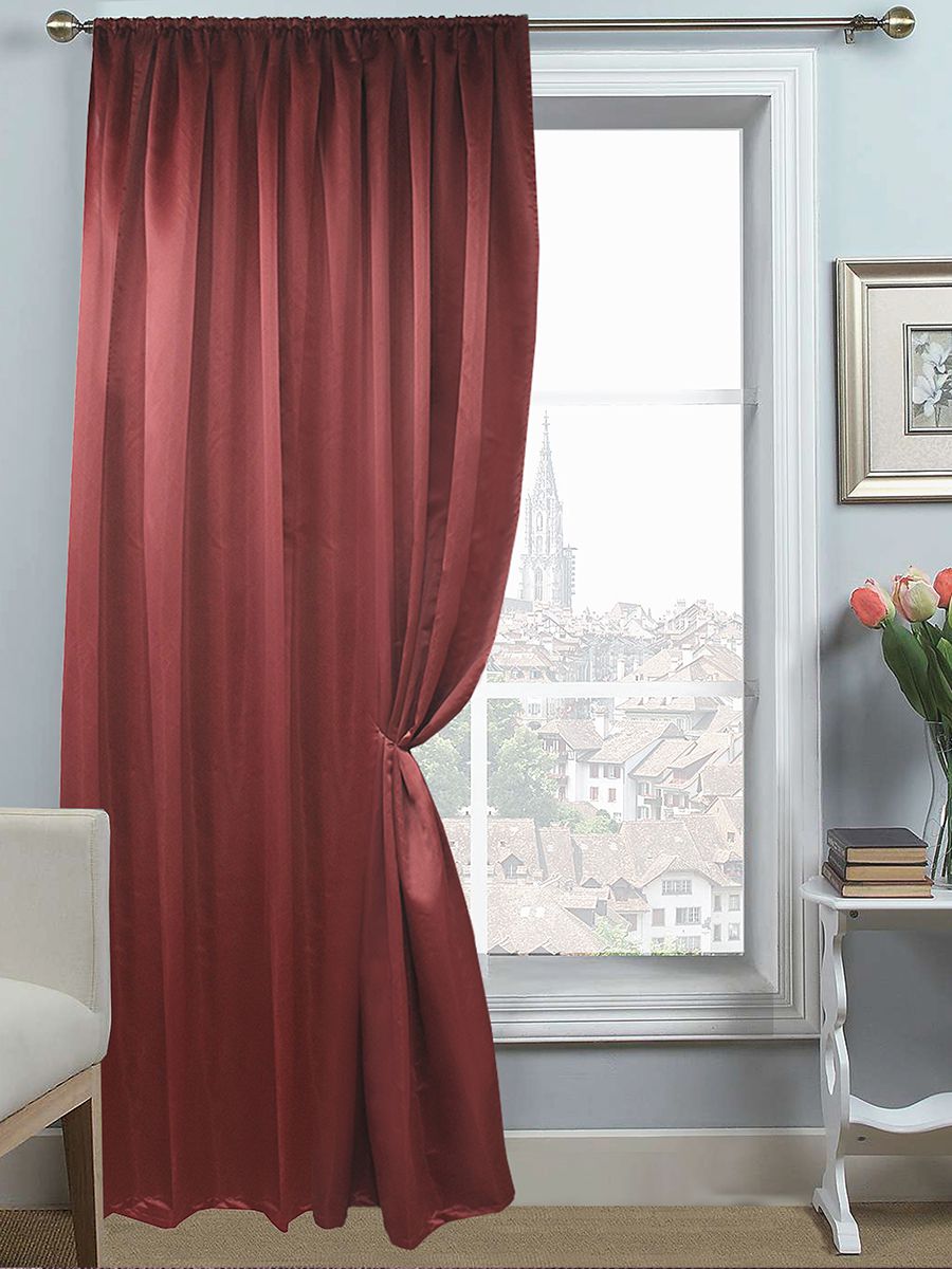 картинка Штора Amore Mio RR 3216-20 1,4*2,7*1 бордовый 