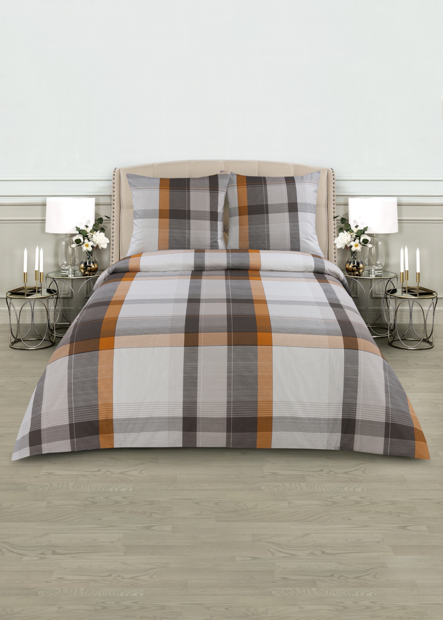 картинка Постельное бельё Amore Mio URG QR Tartan EURO B 