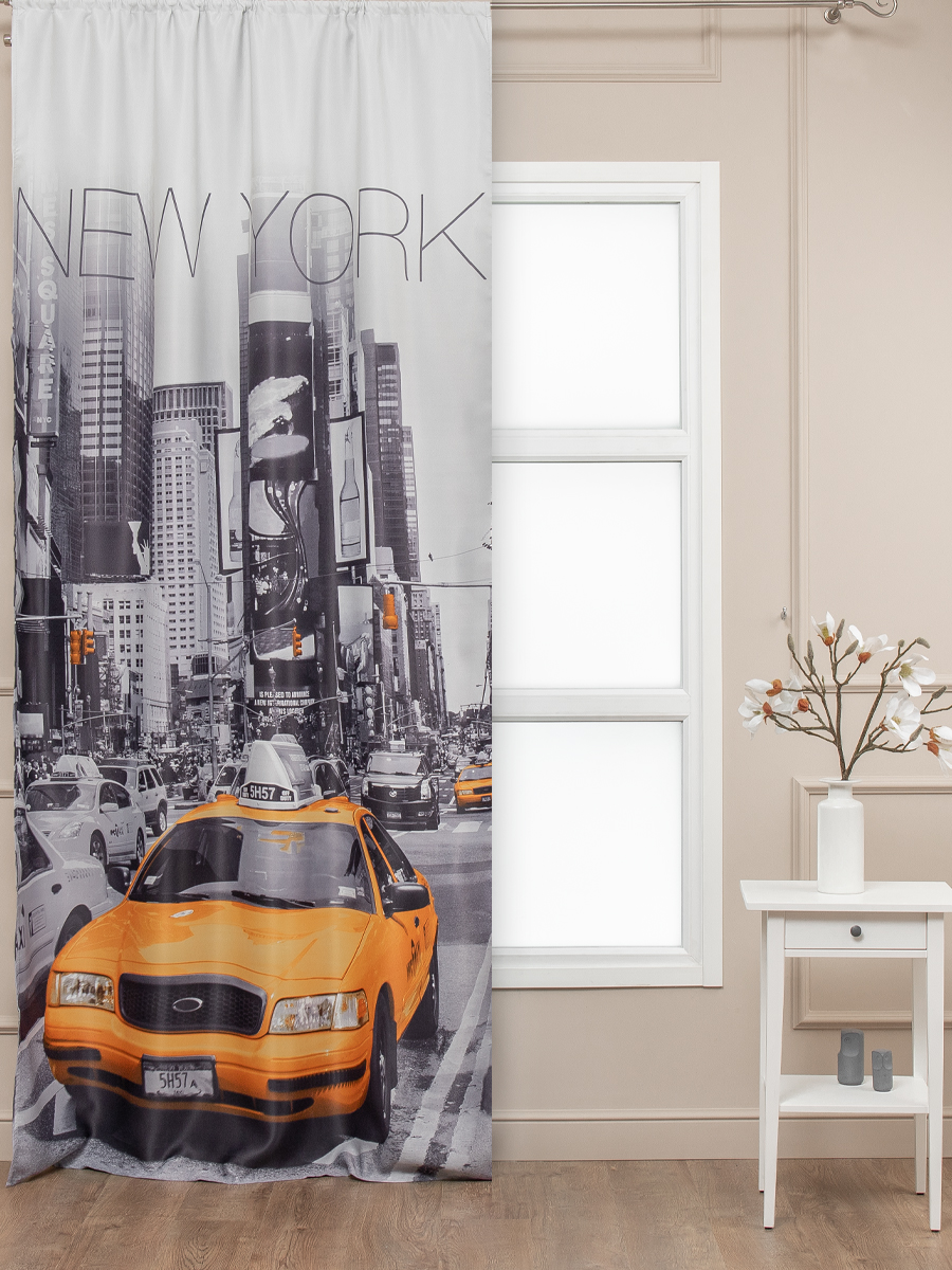 картинка Штора Amore Mio RR 1000-01 1,4*2,7*1 желтый 