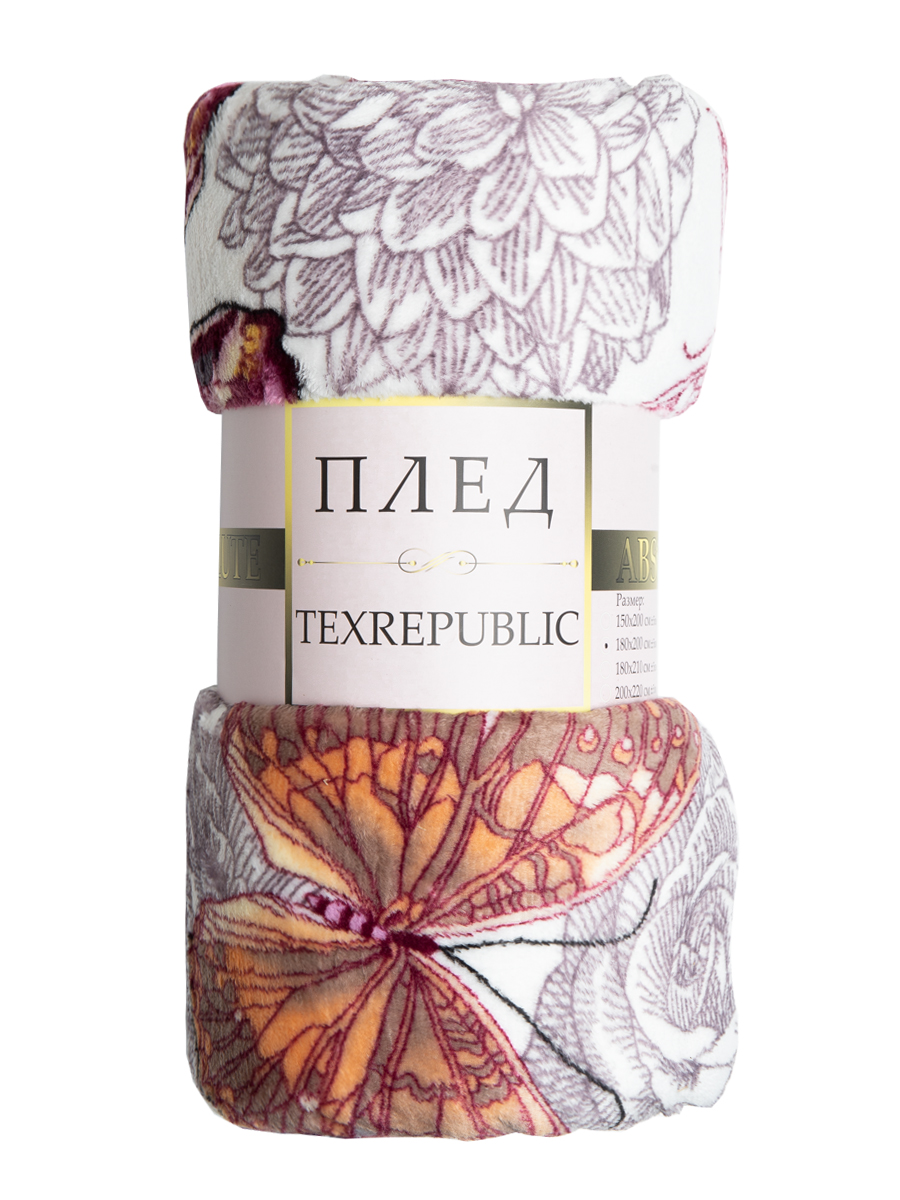 картинка Плед Texrepublic TF FN F108 b1820 Бабочки 