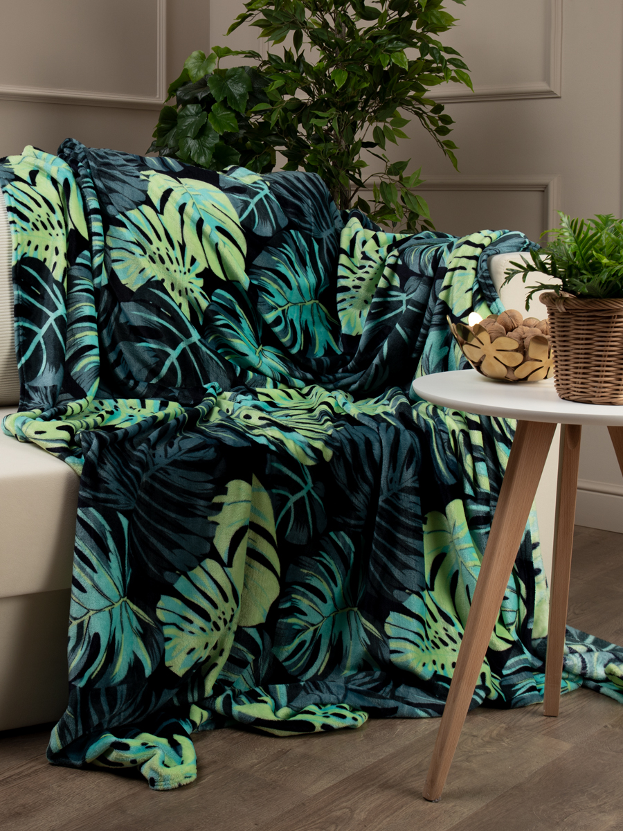 картинка Плед Texrepublic TF FN F123 a2022 Монстера 