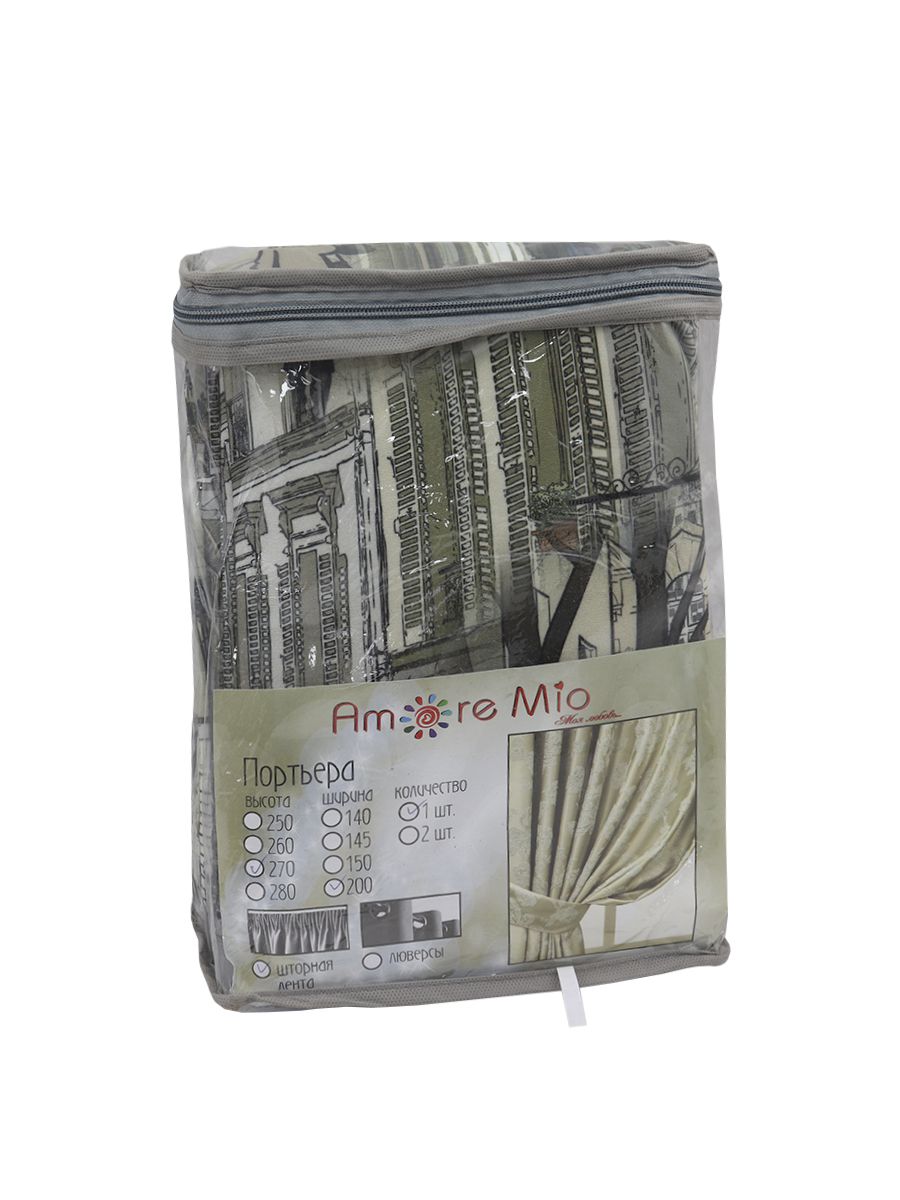 картинка Штора Amore Mio RR 2905-1V 2,0*2,7*1 коричневый 