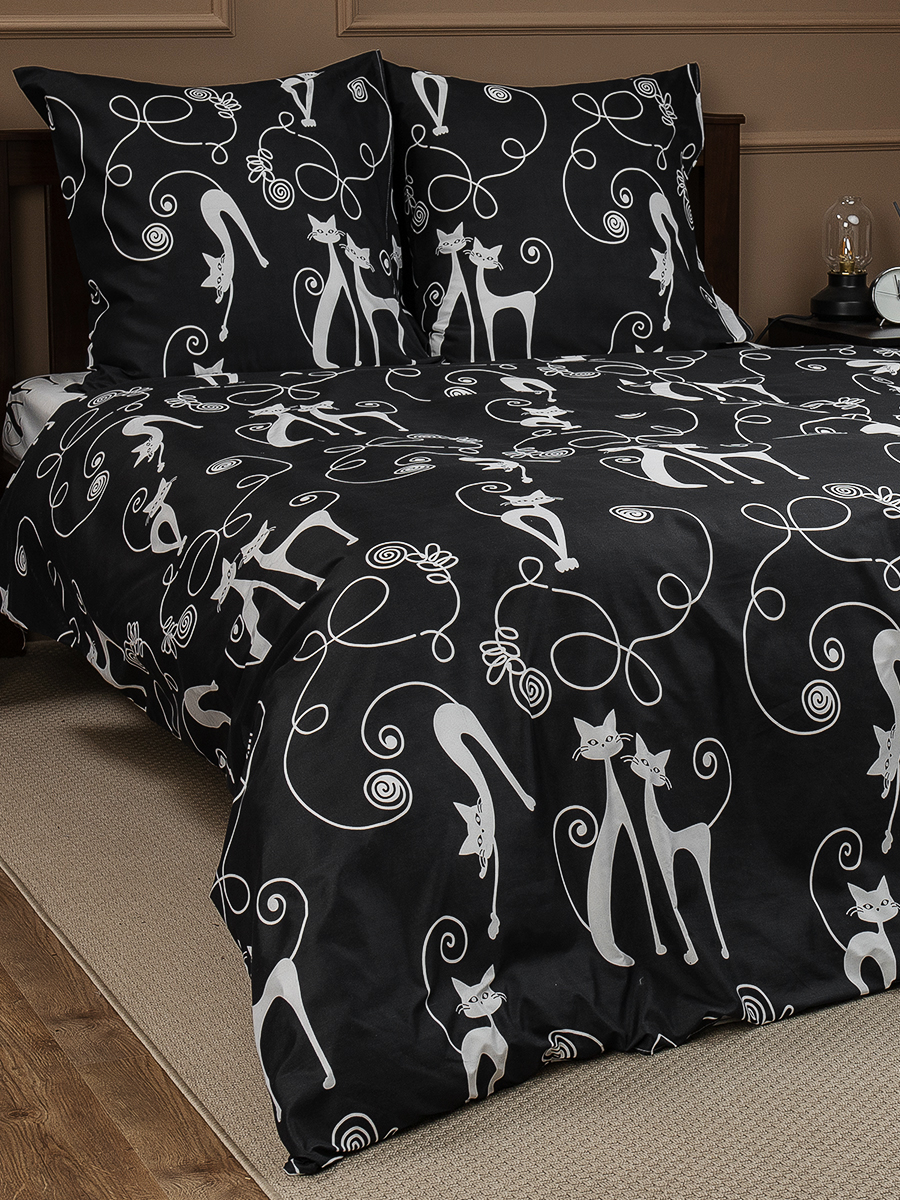 картинка Постельное бельё Amore Mio BZ Cats EURO M 