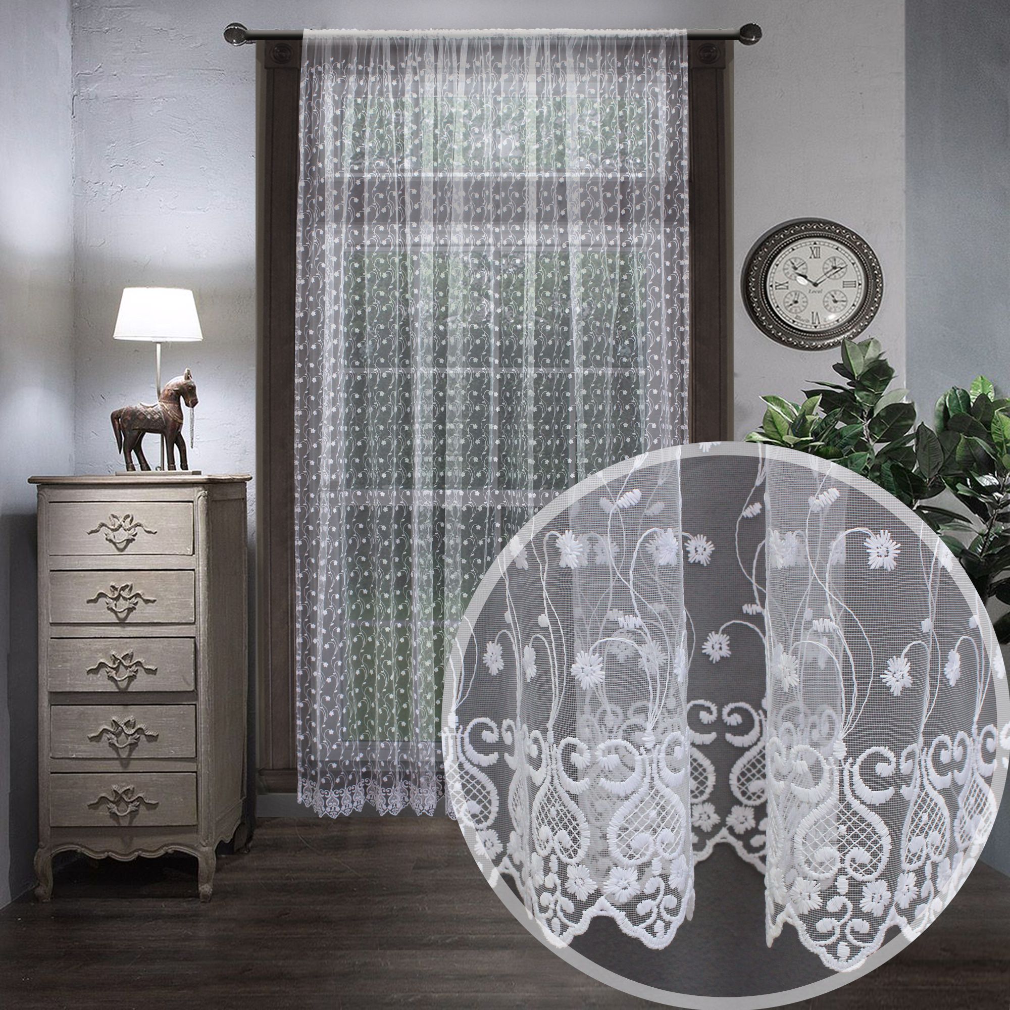 картинка Штора Amore Mio RR 908298-w 3,0*2,7*1 белый 