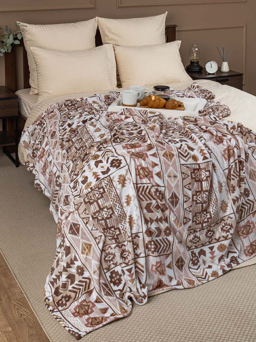 картинка Плед Texrepublic TF FN F75 b1520 Абстракция 70-ых 