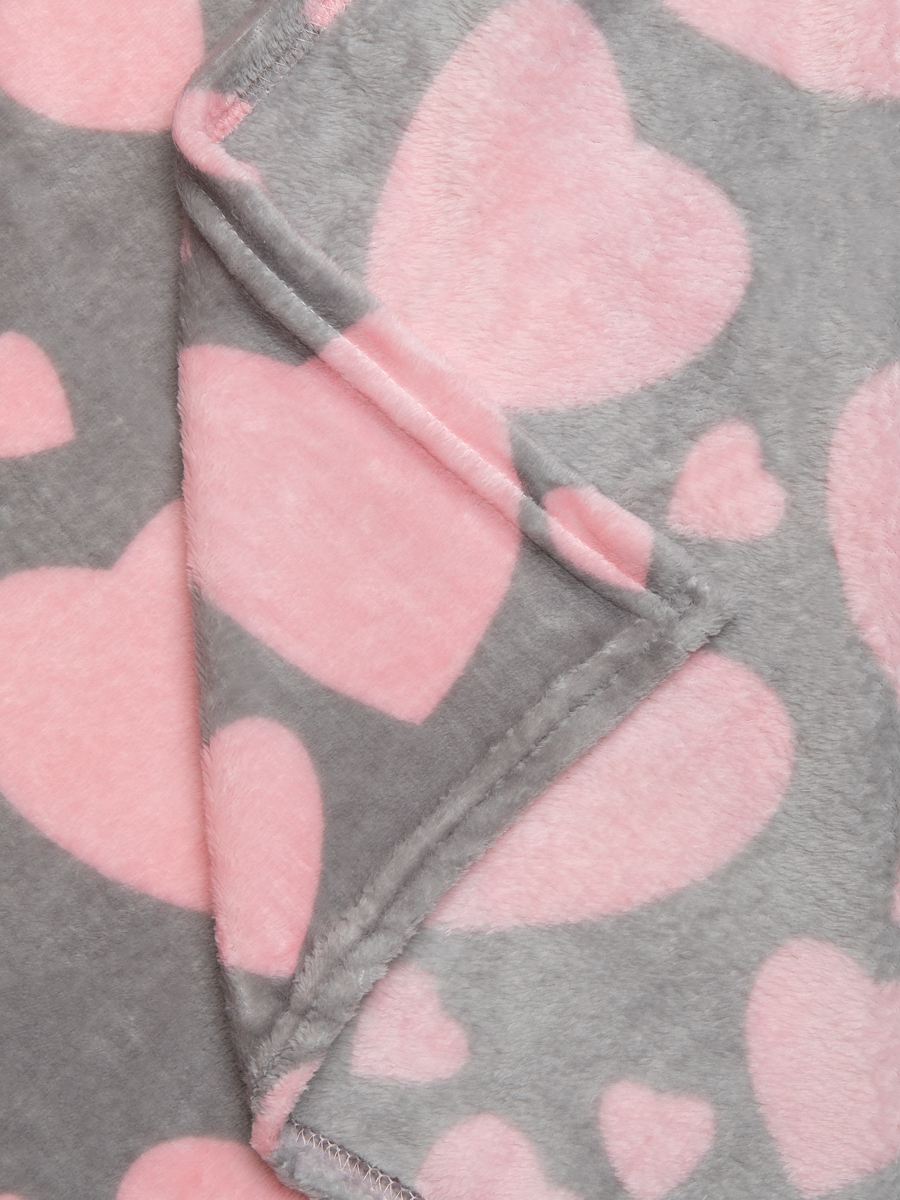 картинка Плед Texrepublic TF FN F113PI b2022 Сердечки 