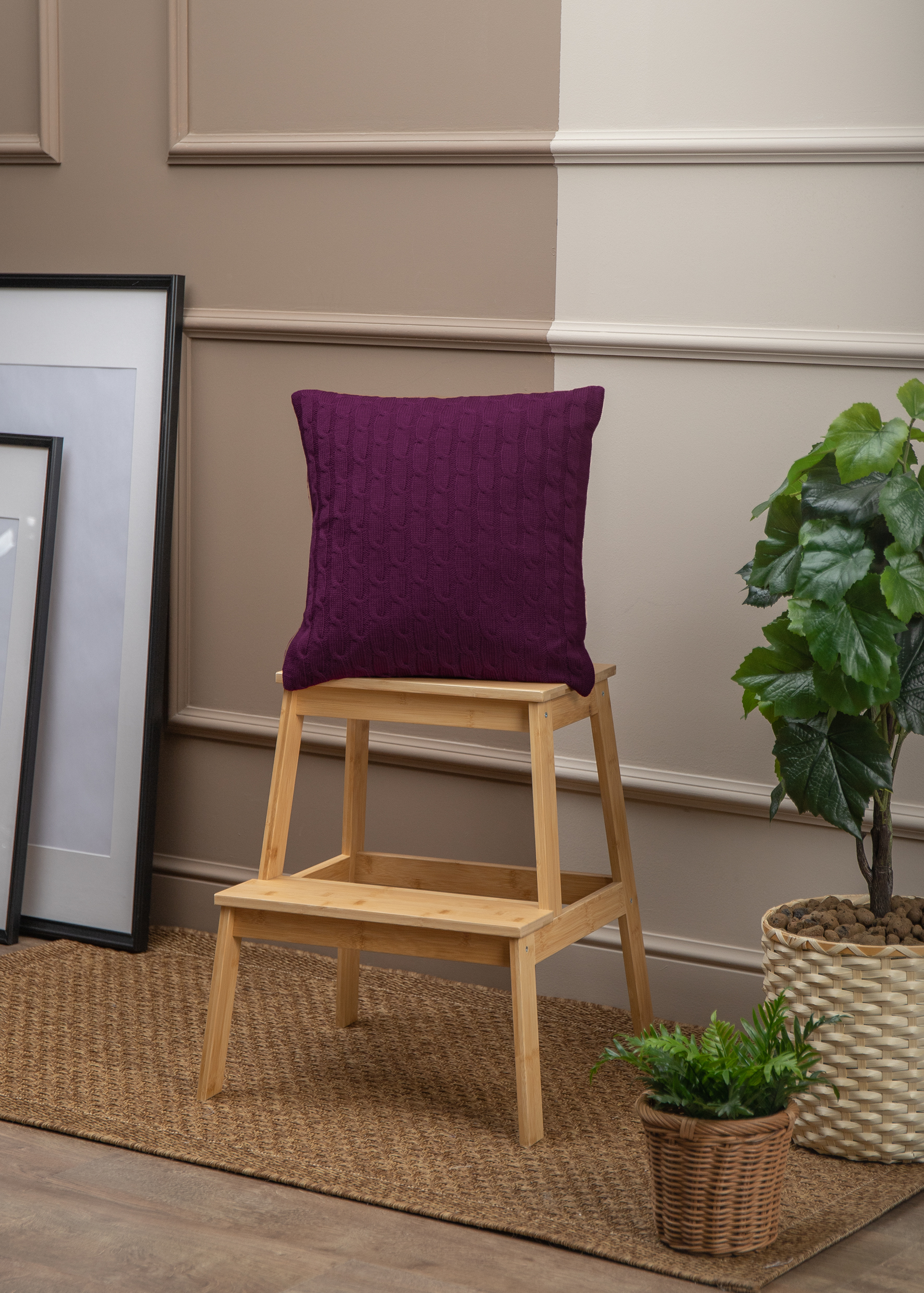 картинка Наволочка SV lt A 40*40 BOR Бордовый n 