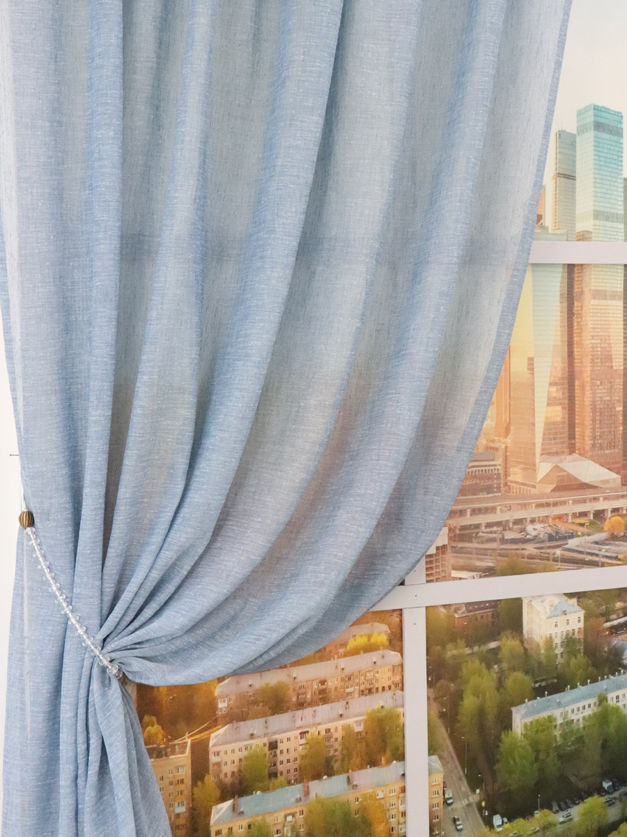 картинка Штора Amore Mio RR PL 0584 MSB-05 ut 2,0*2,7*1 синий 