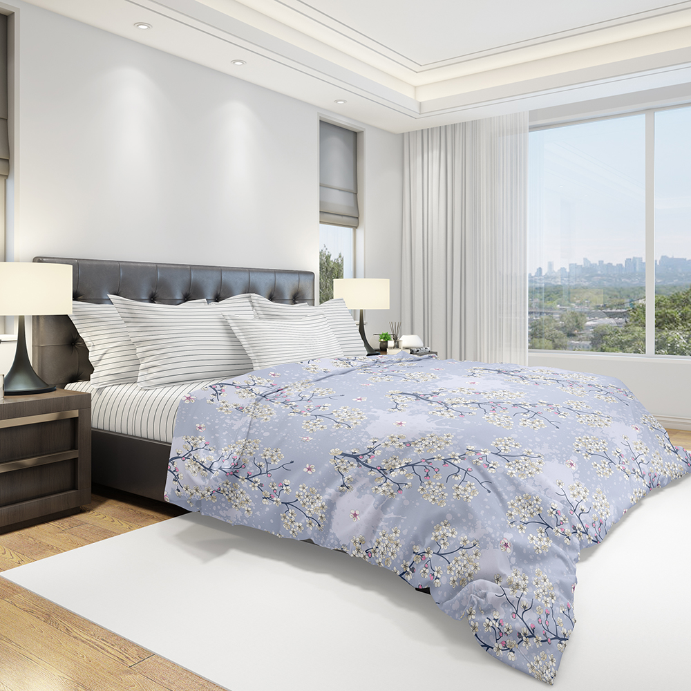 картинка Постельное бельё Amore Mio URG QR Sakura EURO B 