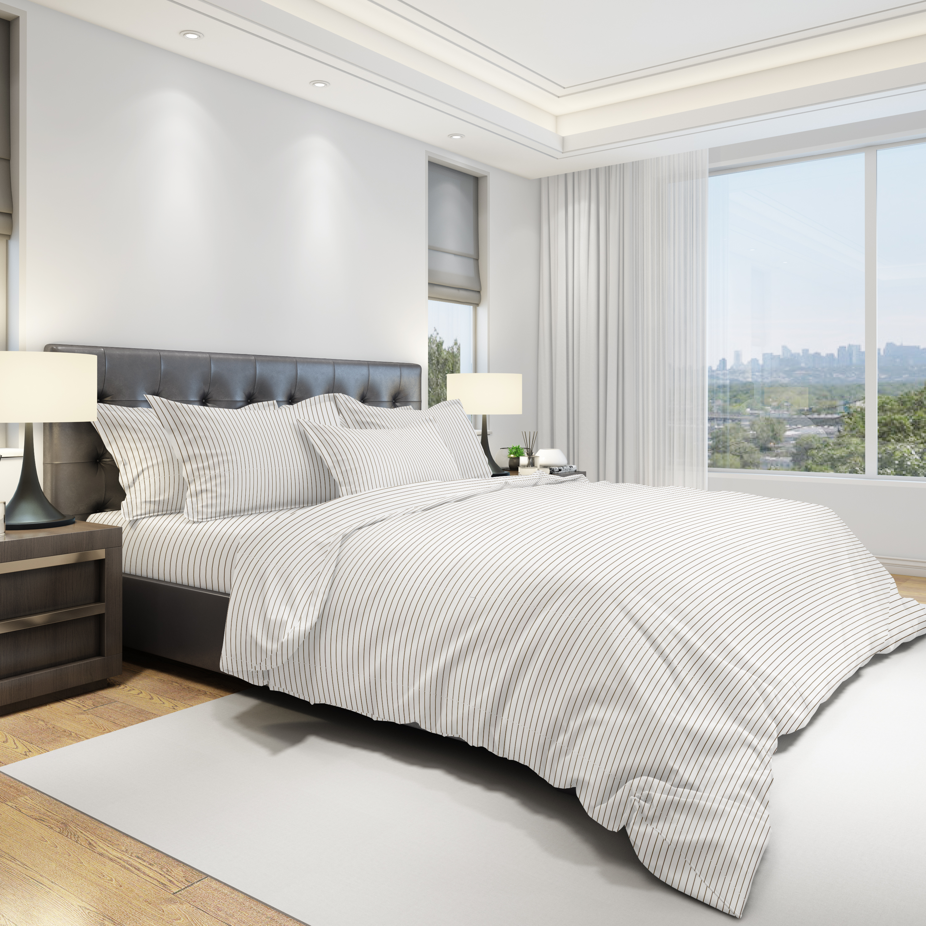 картинка Постельное бельё Amore Mio URG QR Grid BL DOUBLE B b 