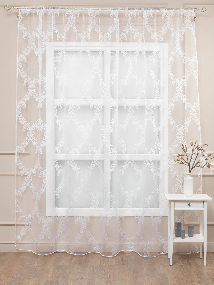 картинка Штора Amore Mio RR 4338-01 ut 3,0*2,7*1 белый 