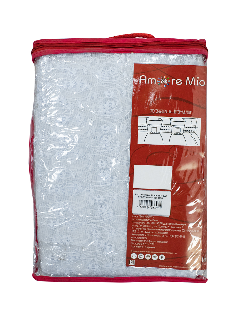 картинка Штора Amore Mio RR 908298-w 3,0*2,7*1 белый 