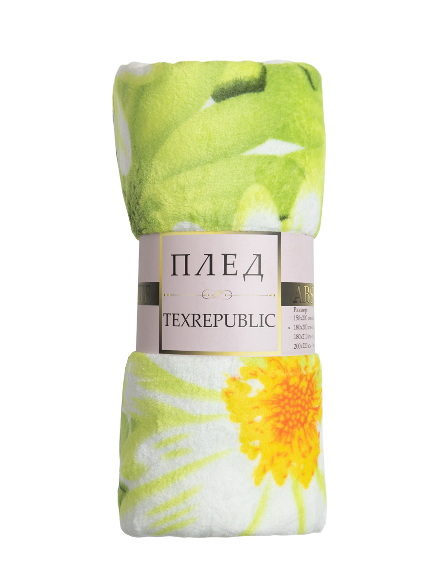 картинка Плед Texrepublic TF FN F116GR b1520 Ромашки 