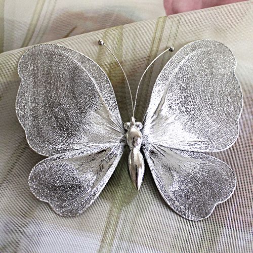 картинка Клипсы Бабочка мини мет. 