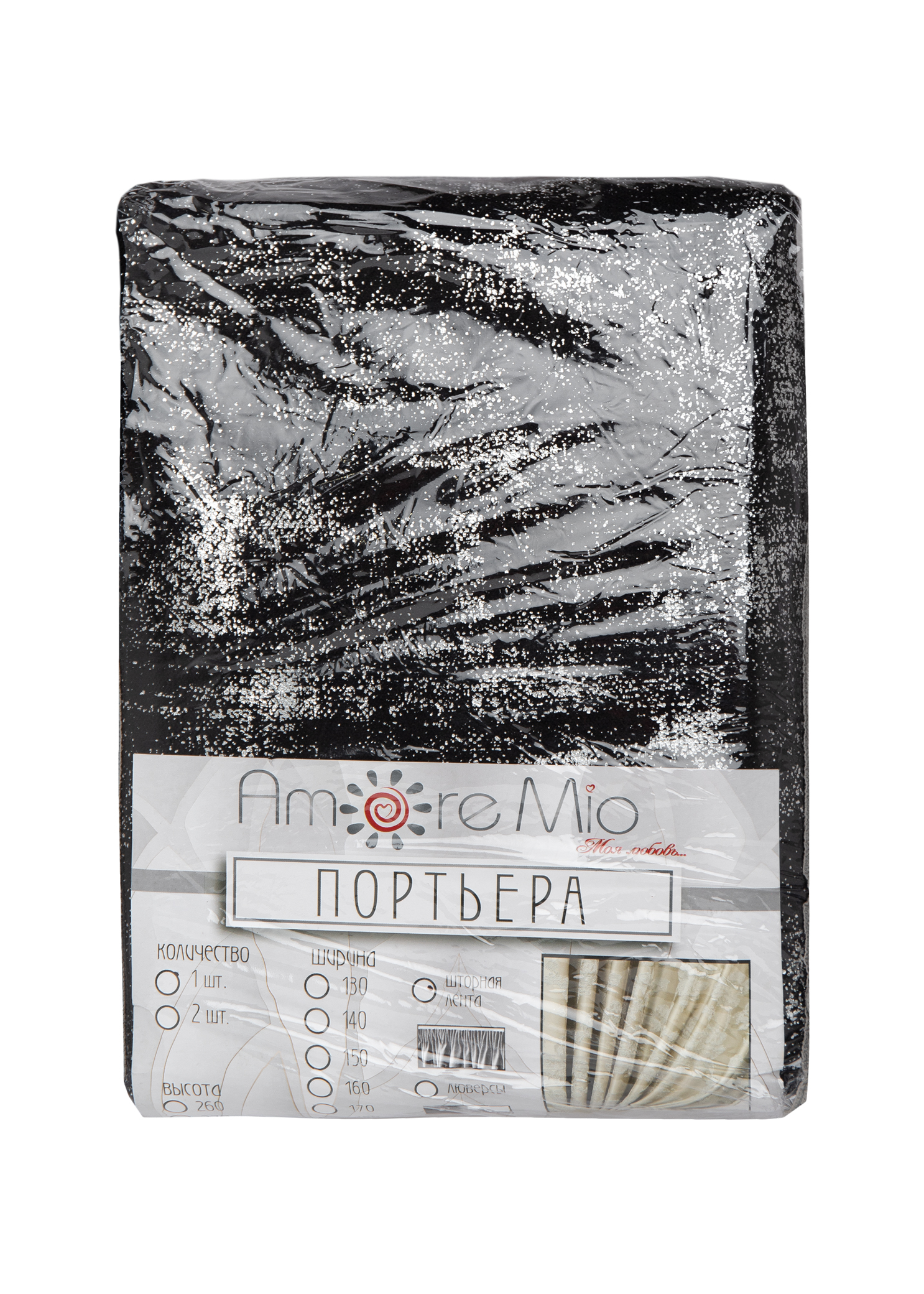 картинка Штора Amore Mio RR 68423-31 2,0*2,7*1 черный 