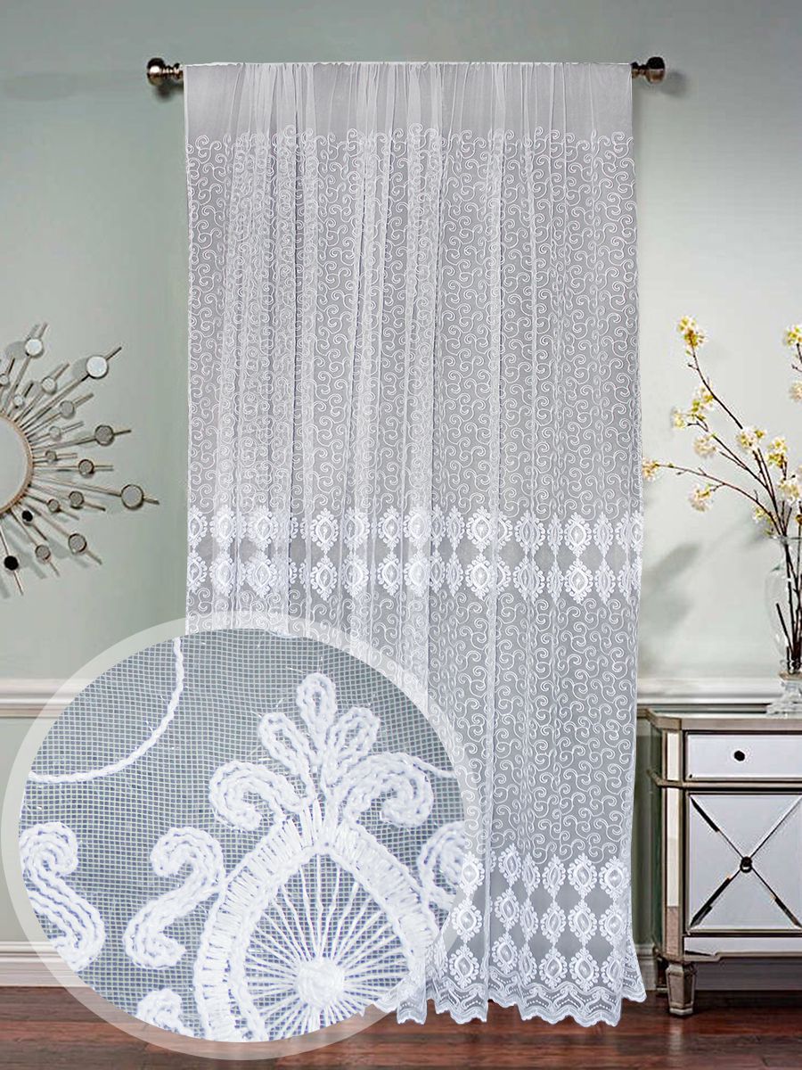 картинка Штора Amore Mio RR 913027-w 3,0*2,7*1 белый 