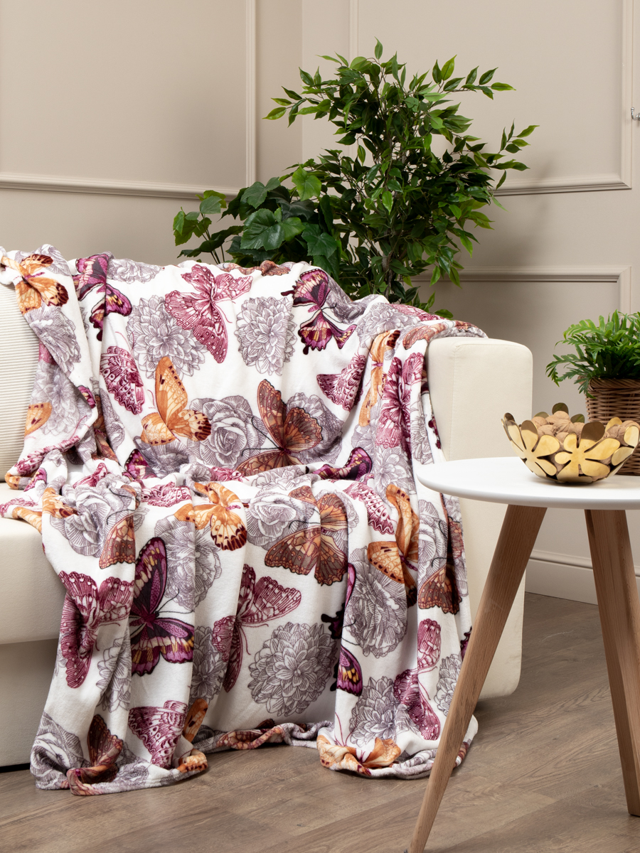 картинка Плед Texrepublic TF FN F108 b1520 Бабочки 