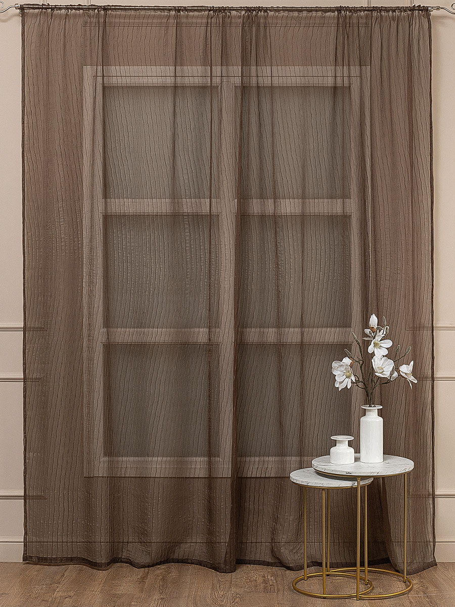 картинка Штора Amore Mio RR YC10357-08 3,0*2,7*1 коричневый 