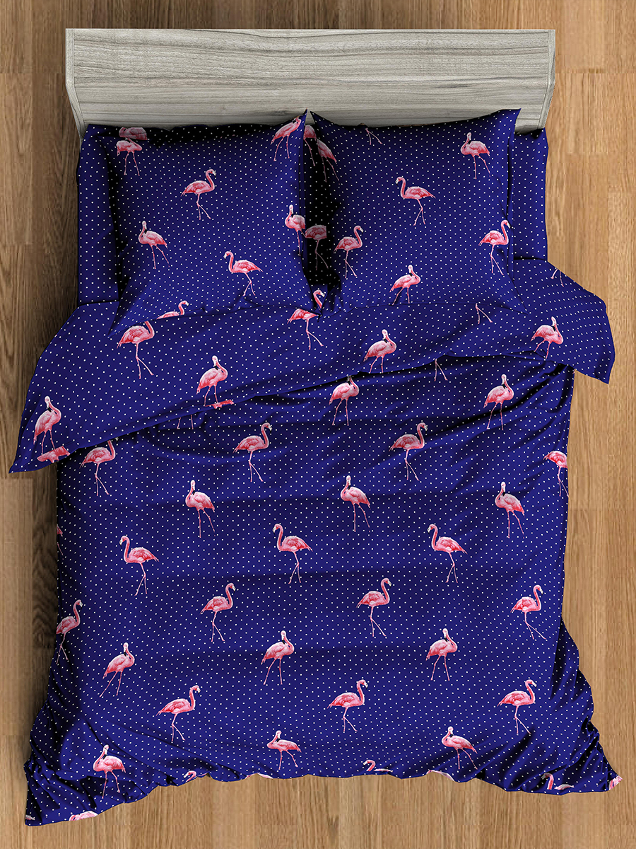 картинка Постельное бельё Amore Mio BZ Flamingo DKBL DOUBLE M 