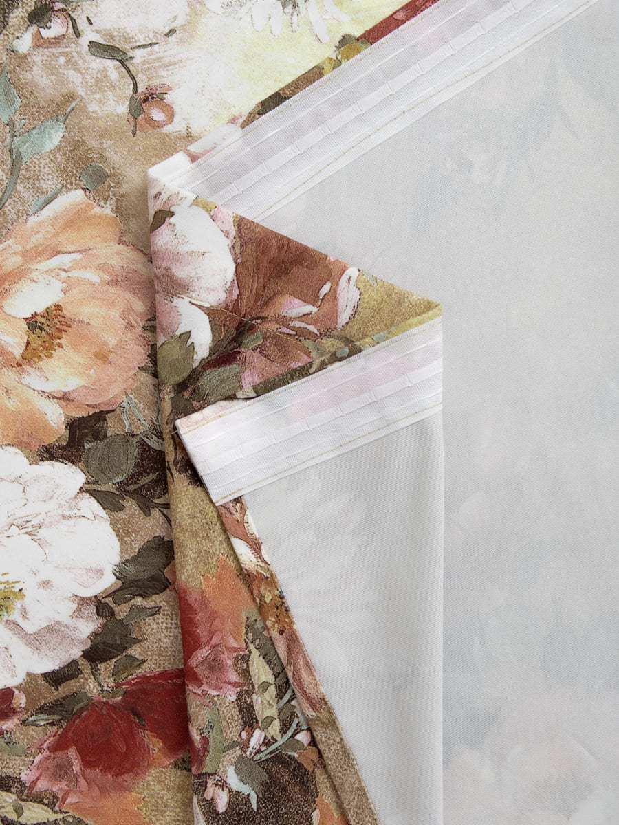 картинка Штора Amore Mio RR 2175-3V 1,7*2,7*1 коричневый 