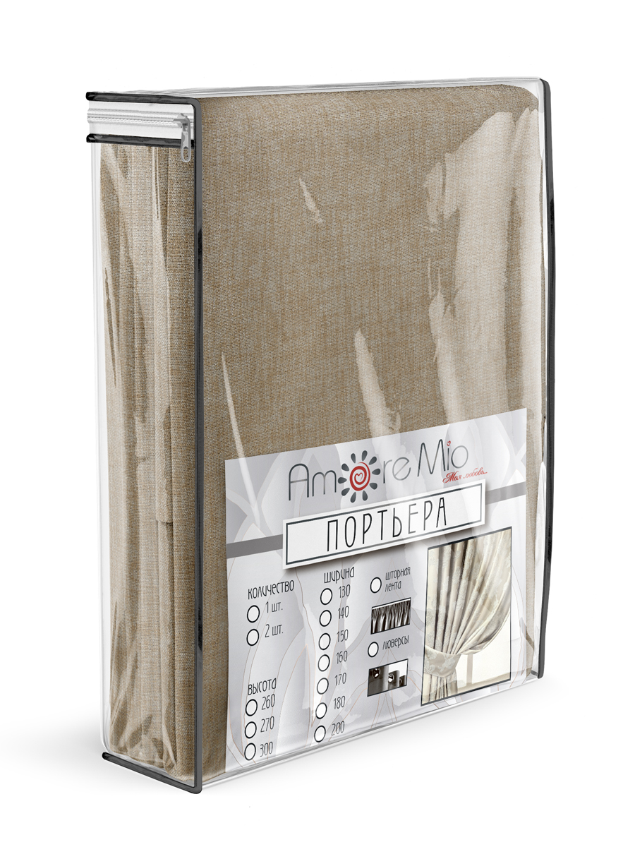 картинка Штора Amore Mio RR 102-18 2,0*2,7*1 бежевый 