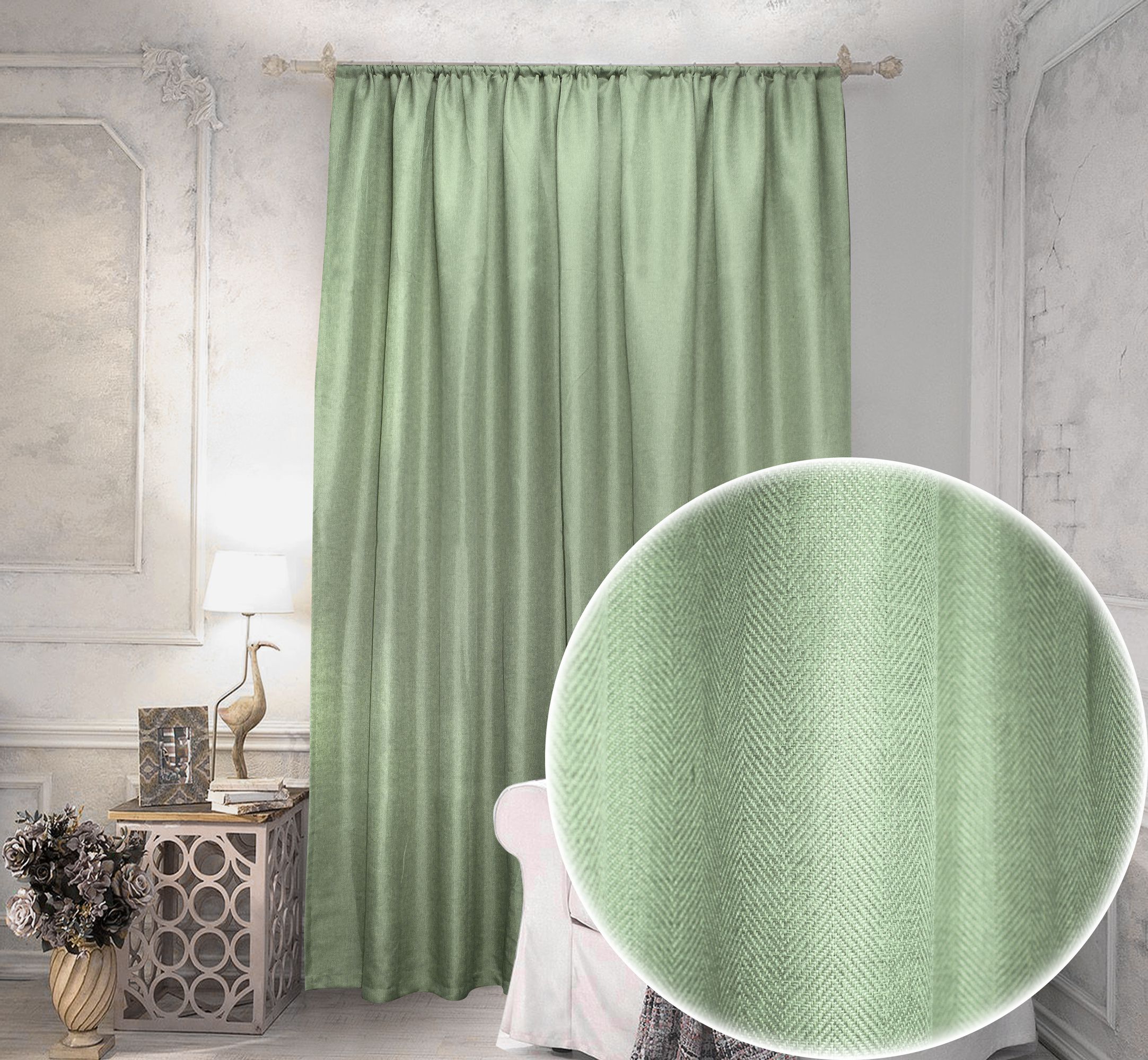 картинка Штора Amore Mio RR PL A07-04 2,0*2,7*1 оливковый 