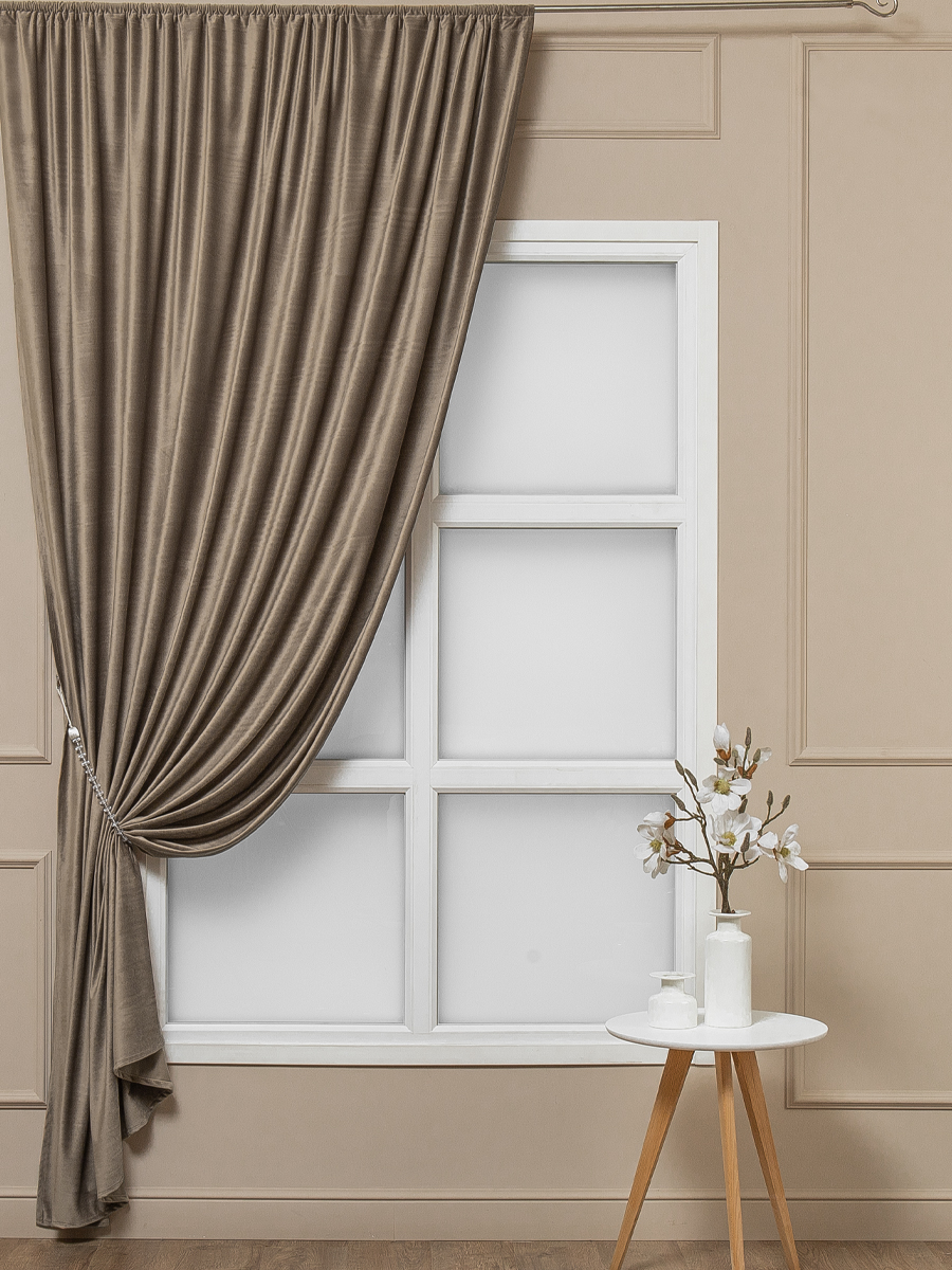 картинка Штора Amore Mio RR 6ML T66-020 1,8*2,8*1 коричневый nc 