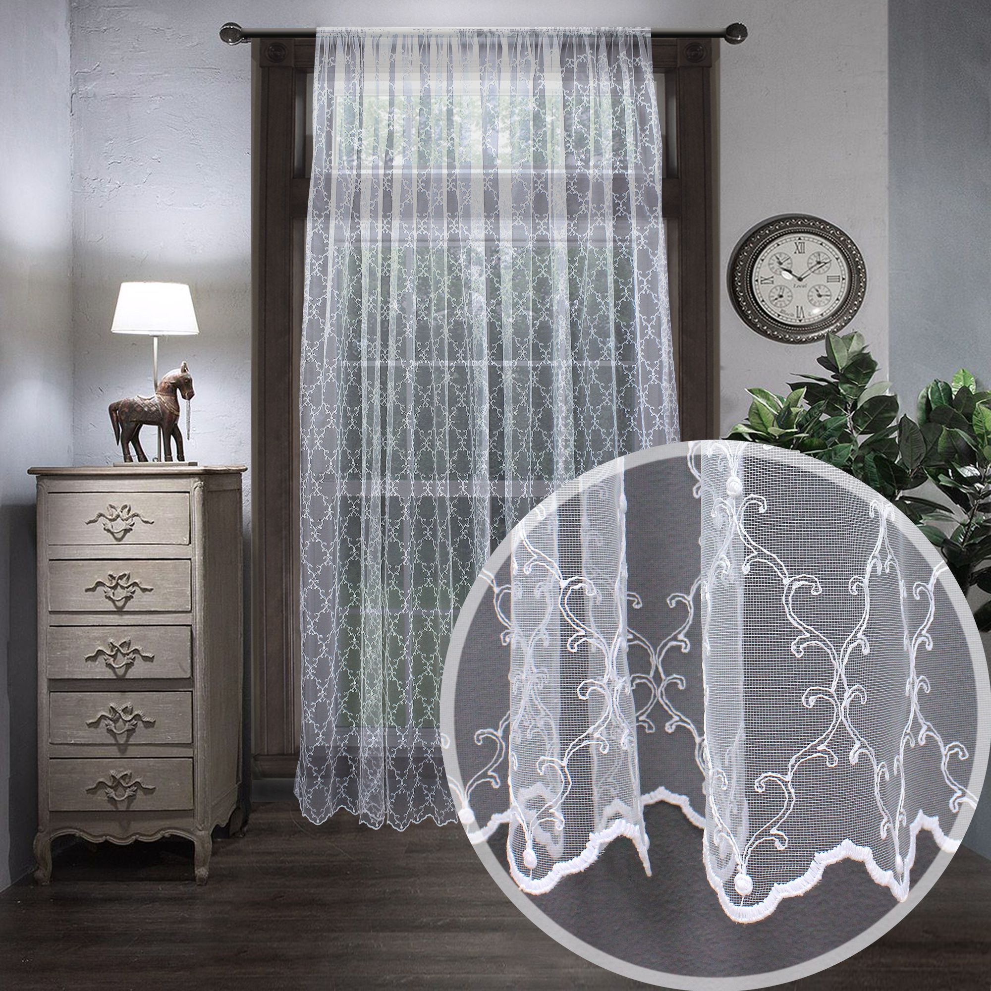 картинка Штора Amore Mio RR 12539-1401 3,0*2,7*1 белый 