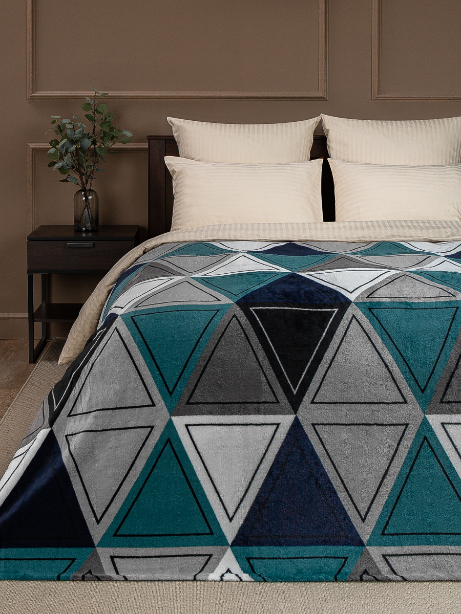 картинка Плед Texrepublic TF FN F118 b1420 Треугольники 