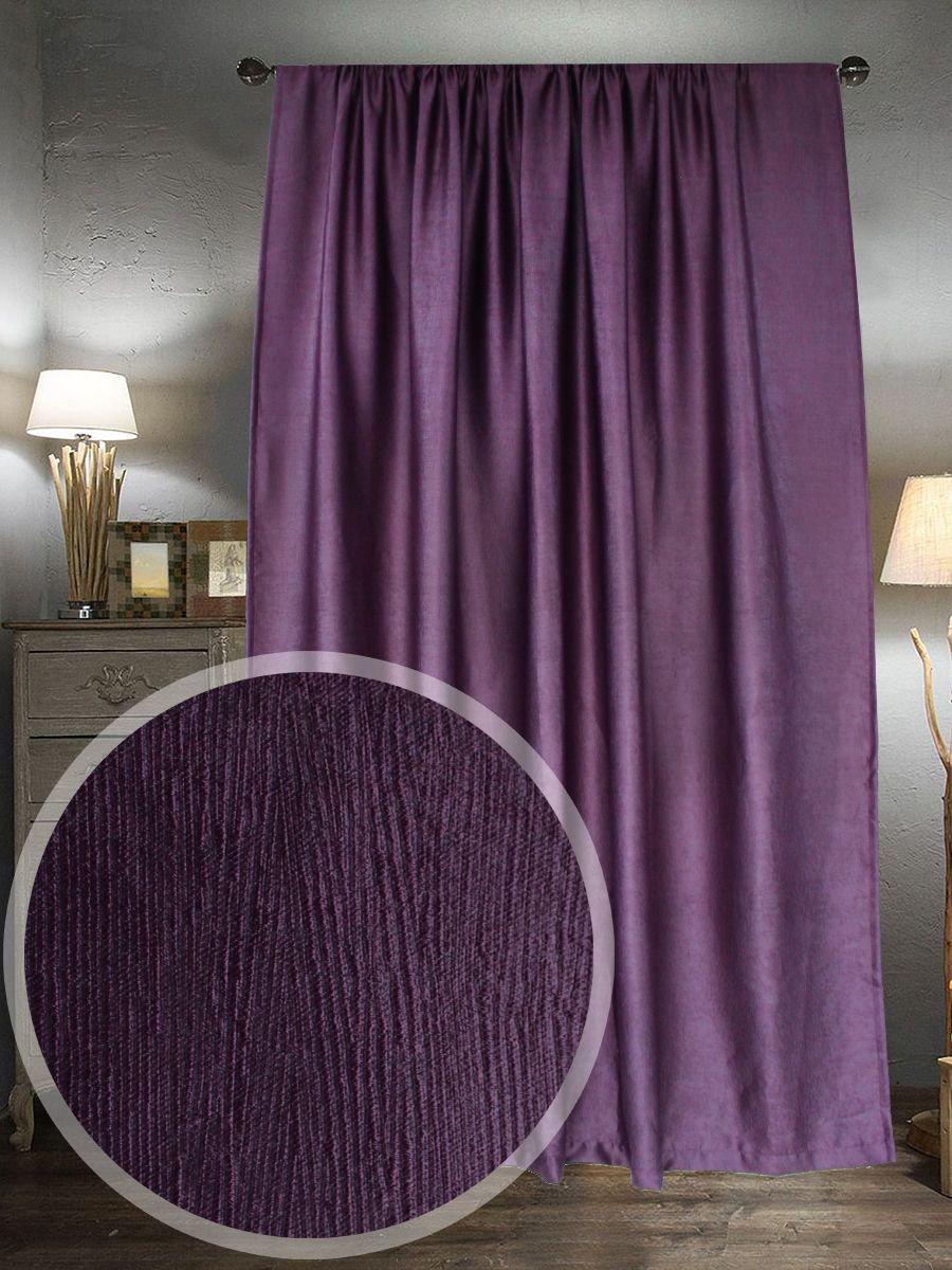картинка Штора Amore Mio RR Y115GD2037-18 2,0*2,7*1  фиолетовый 