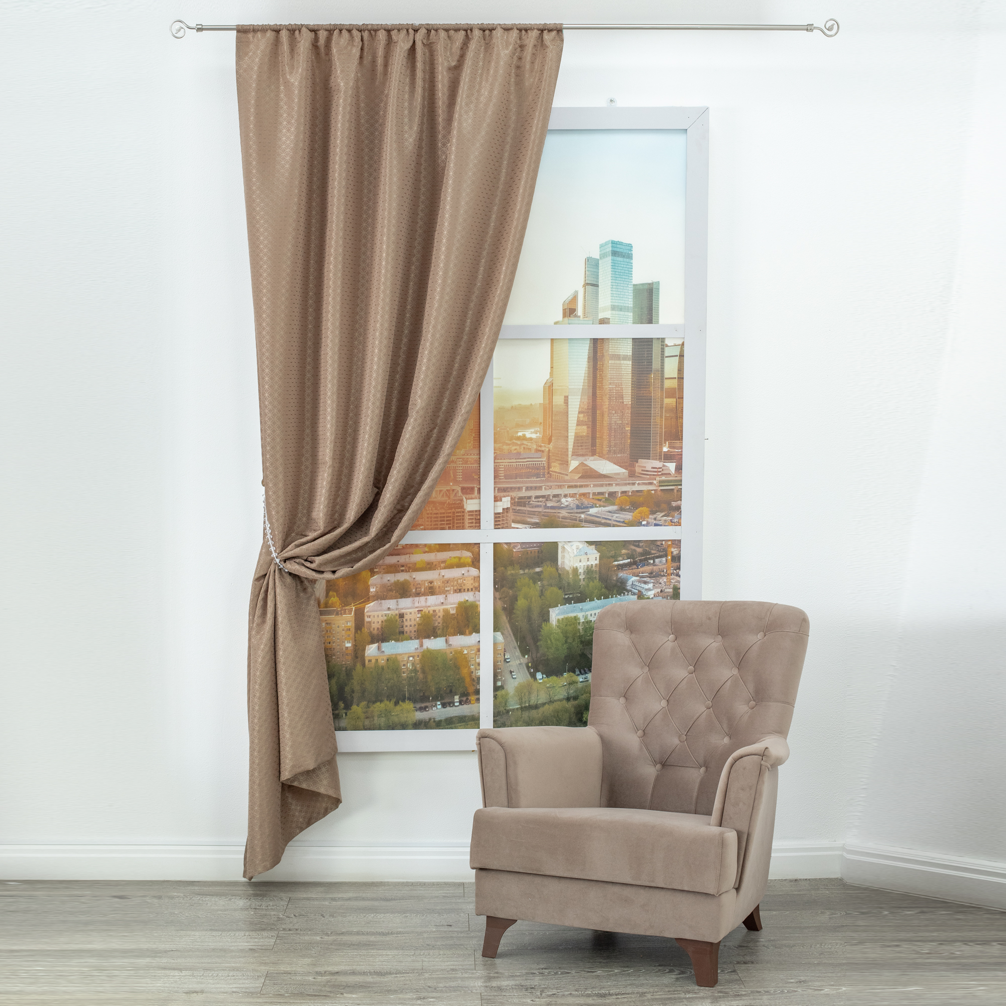 картинка Штора Amore Mio RR 6PL H9936-629 1,4*2,6*1 бежевый 