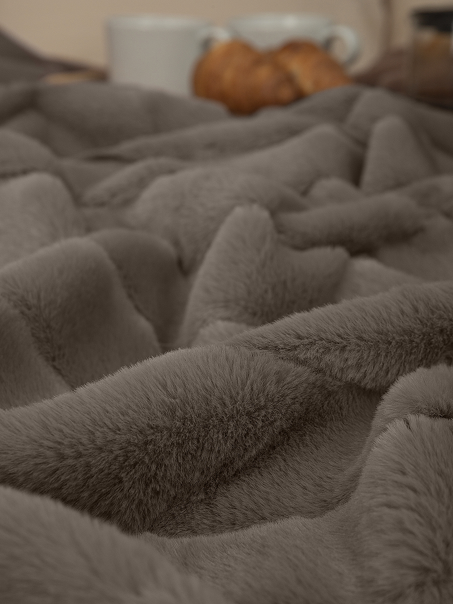 картинка Плед Buenas Noches искусст мех TF F072BL-GY 1622 ДВ 17-4111 