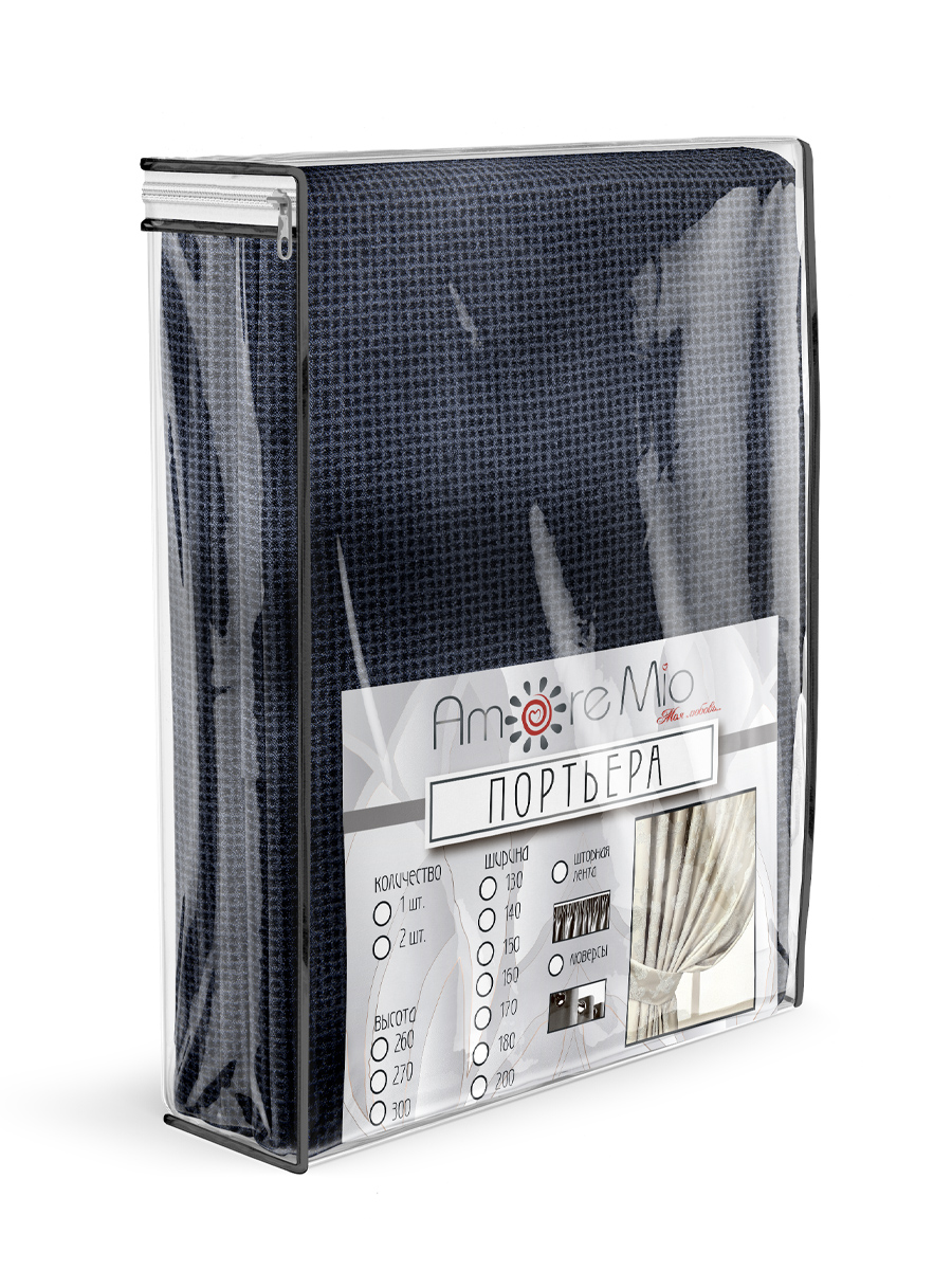 картинка Штора Amore Mio RR AV003V02-08P 2,0*3,0*1 серый 