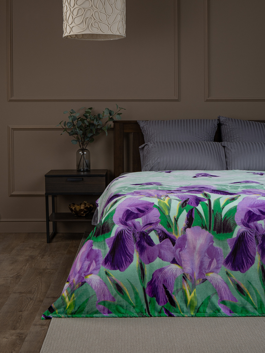 картинка Плед Texrepublic TF FN F59 b1520 Ирисы 