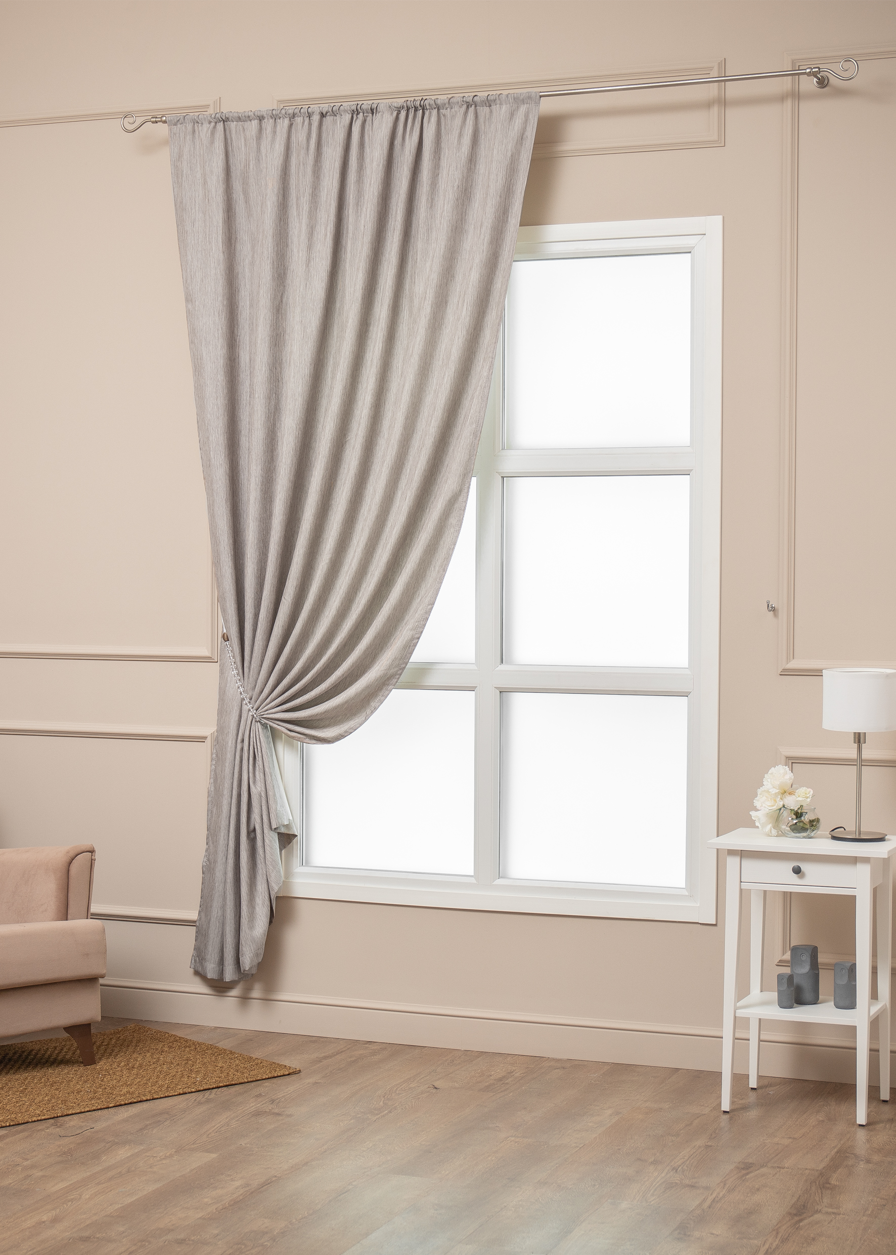 картинка Штора Amore Mio RR Rolex-85870A 1,6*2,6*1 бежевый 