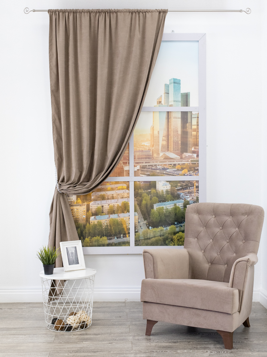 картинка Штора Amore Mio RR 4ML 3872-17 1,6*2,6*1 светло-коричневый 