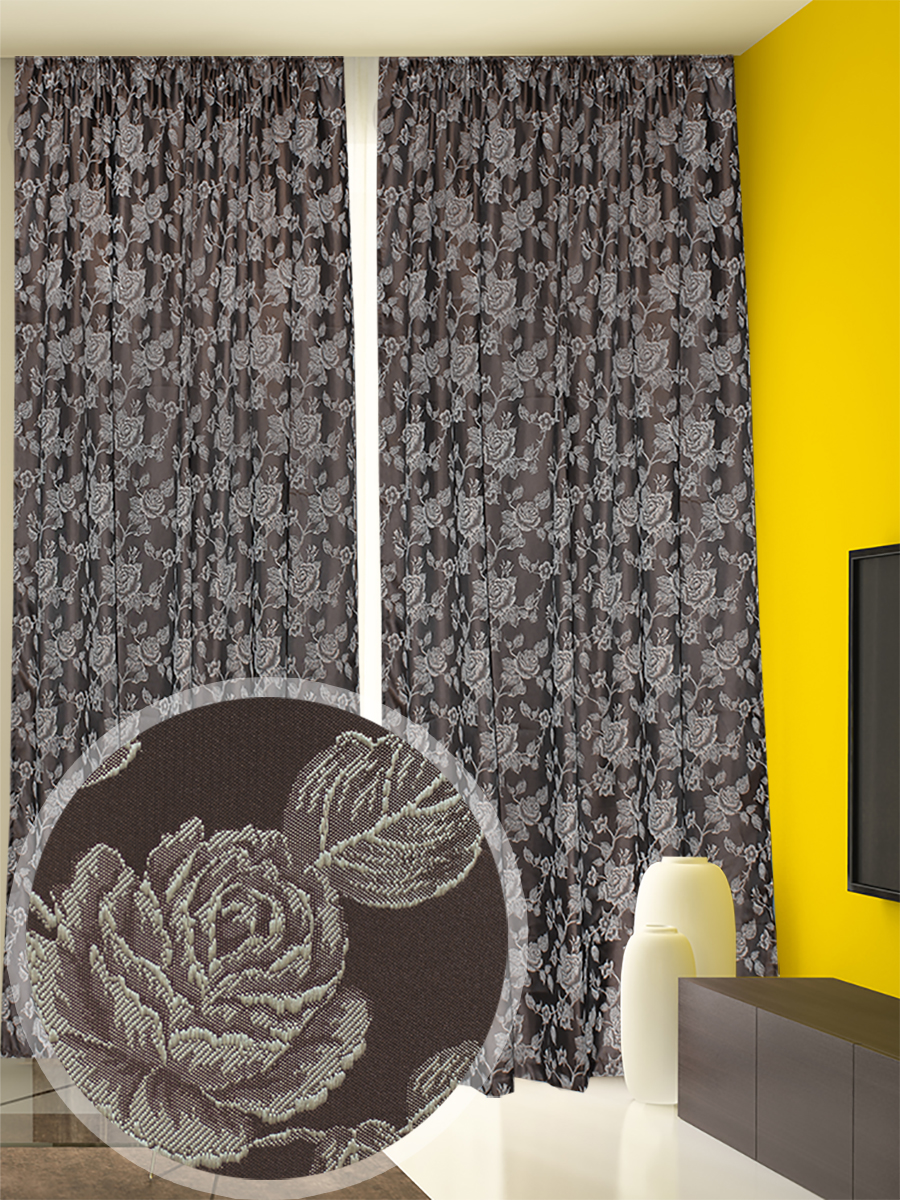 картинка Штора Amore Mio RR 611000-304 2,0*2,7*1 коричневый 