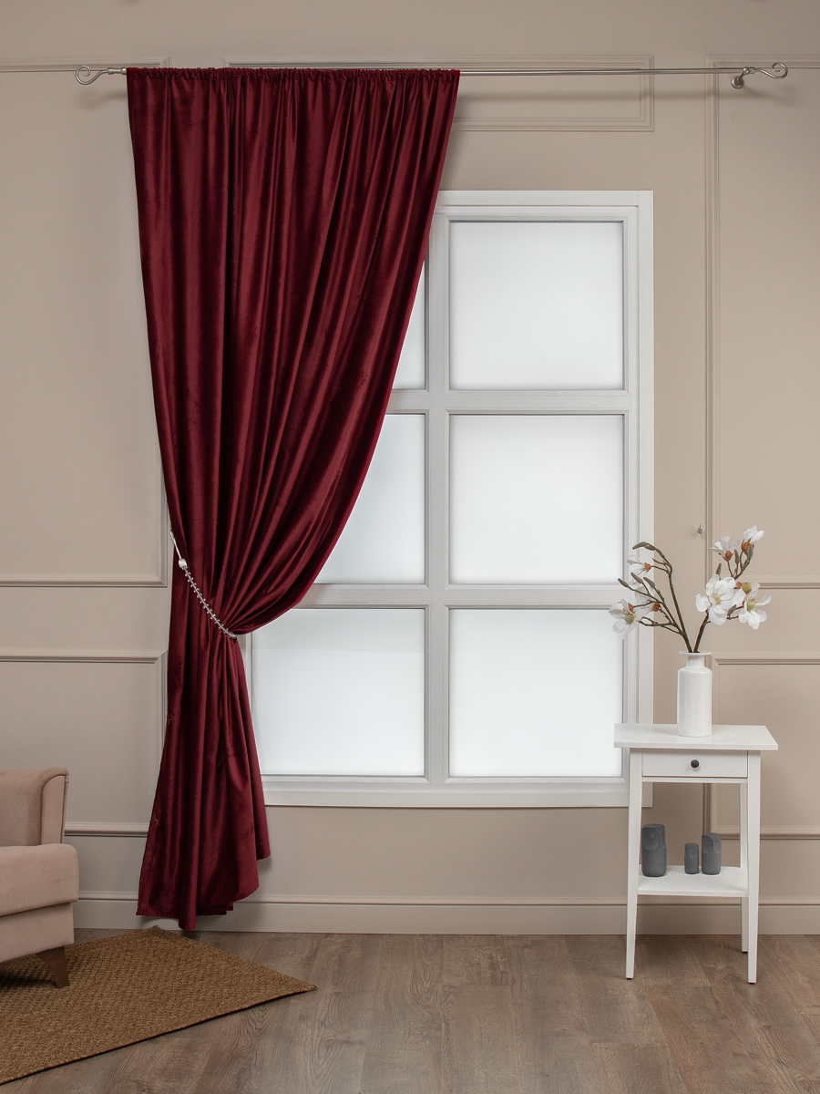 картинка Штора Amore Mio RR 6ML T66-102 1,8*2,7*1 бордовый 