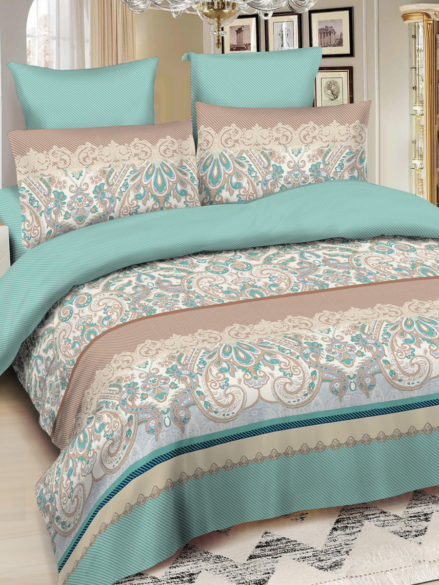 картинка Постельное бельё Amore Mio BZ QR Jaipur FAMILY Sp 