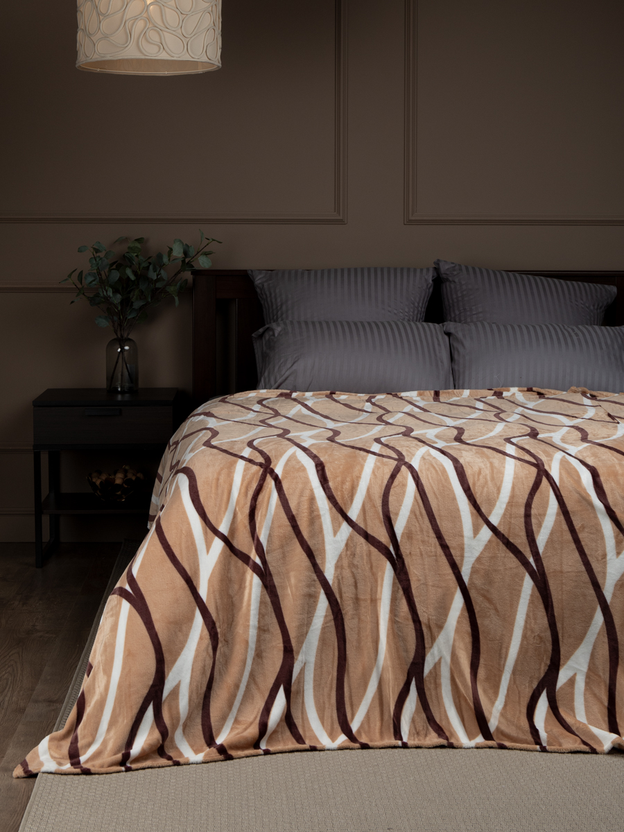 картинка Плед Texrepublic TF FN F90 a1520 Волны беж 