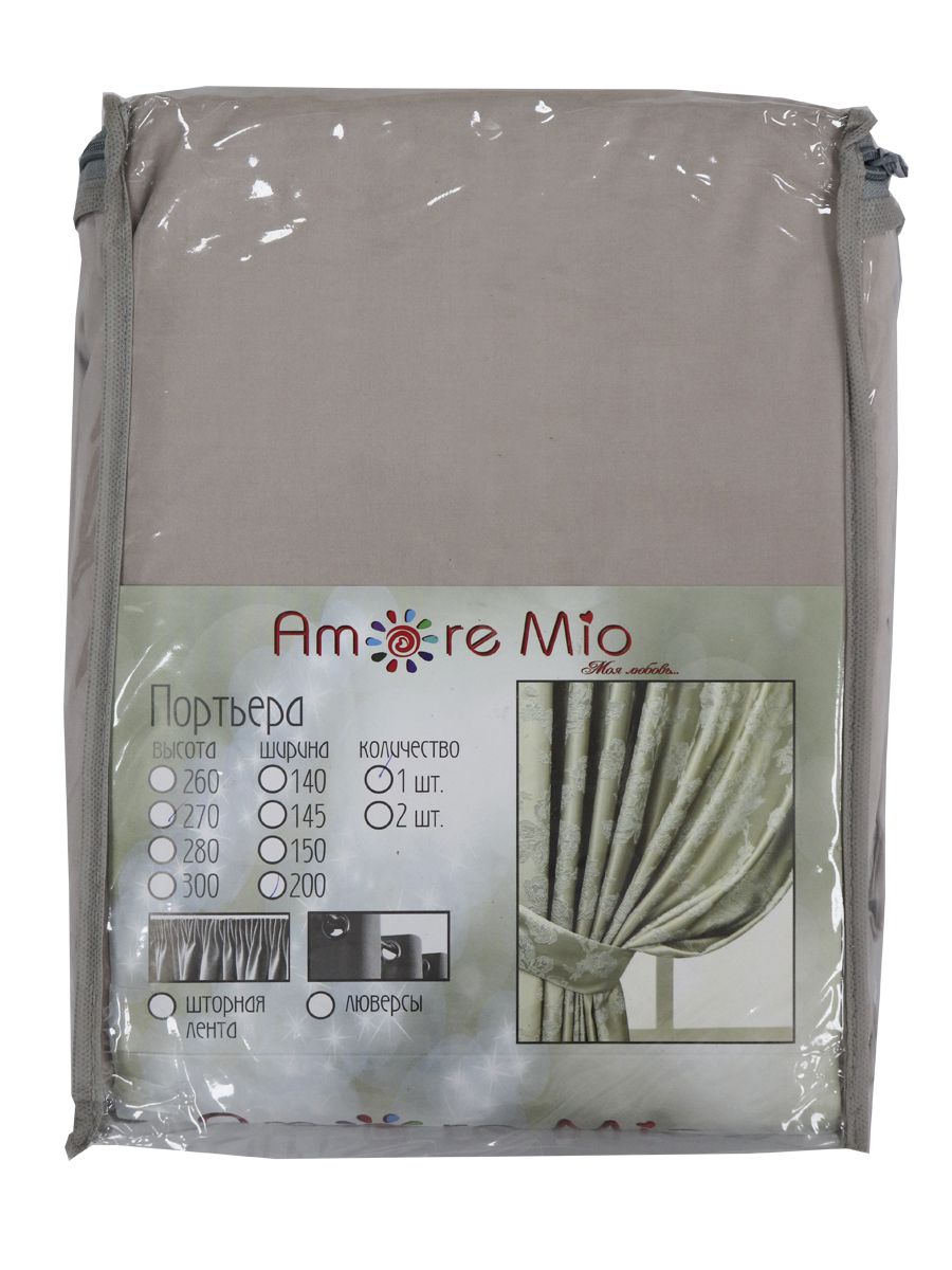 картинка Штора Amore Mio RR 3872-14 2,0*2,7*1 бежевый 
