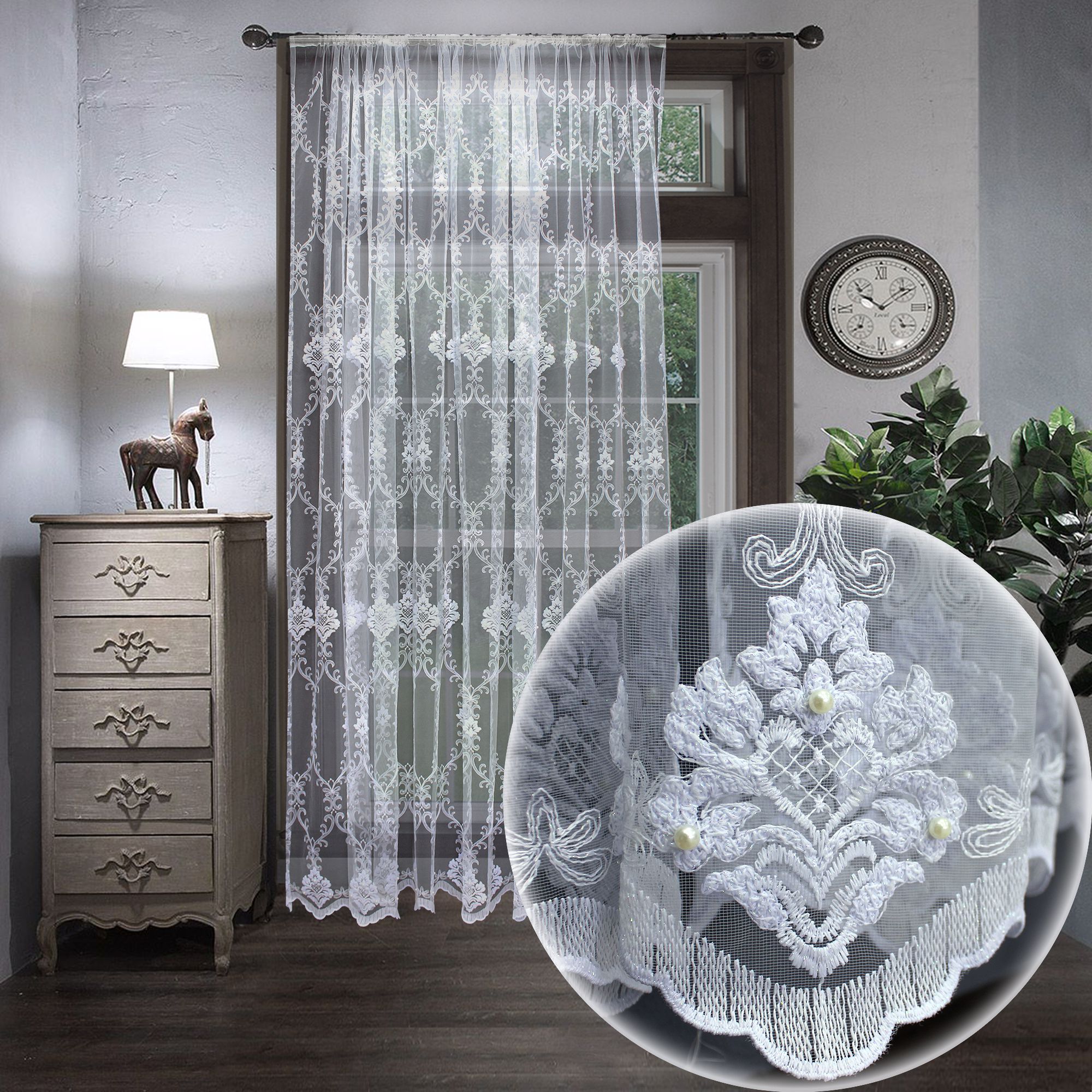 картинка Штора Amore Mio RR 924982-w 3,0*2,7*1 белый 