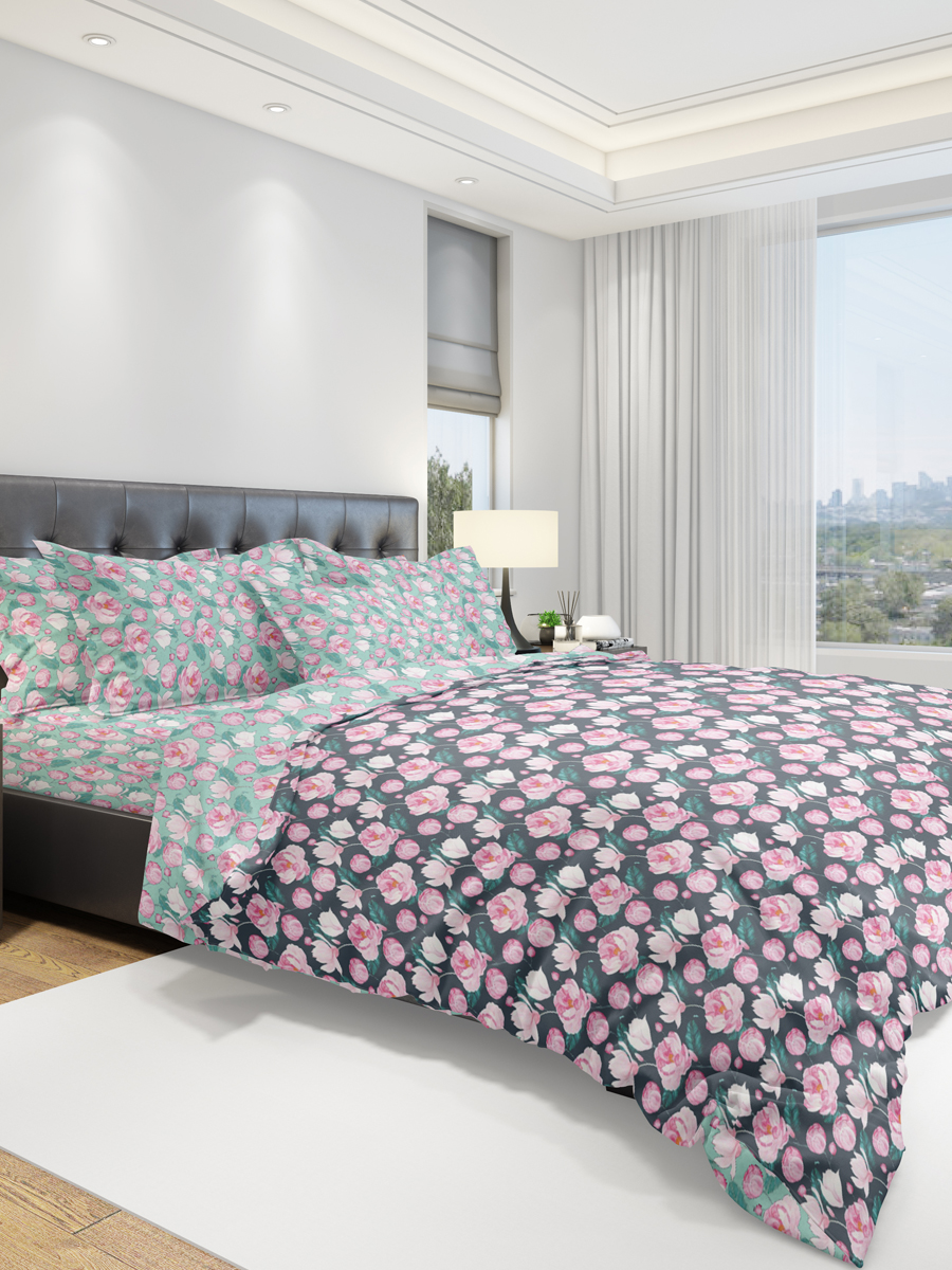 картинка Постельное бельё Amore Mio URG QR Flora FAMILY B 