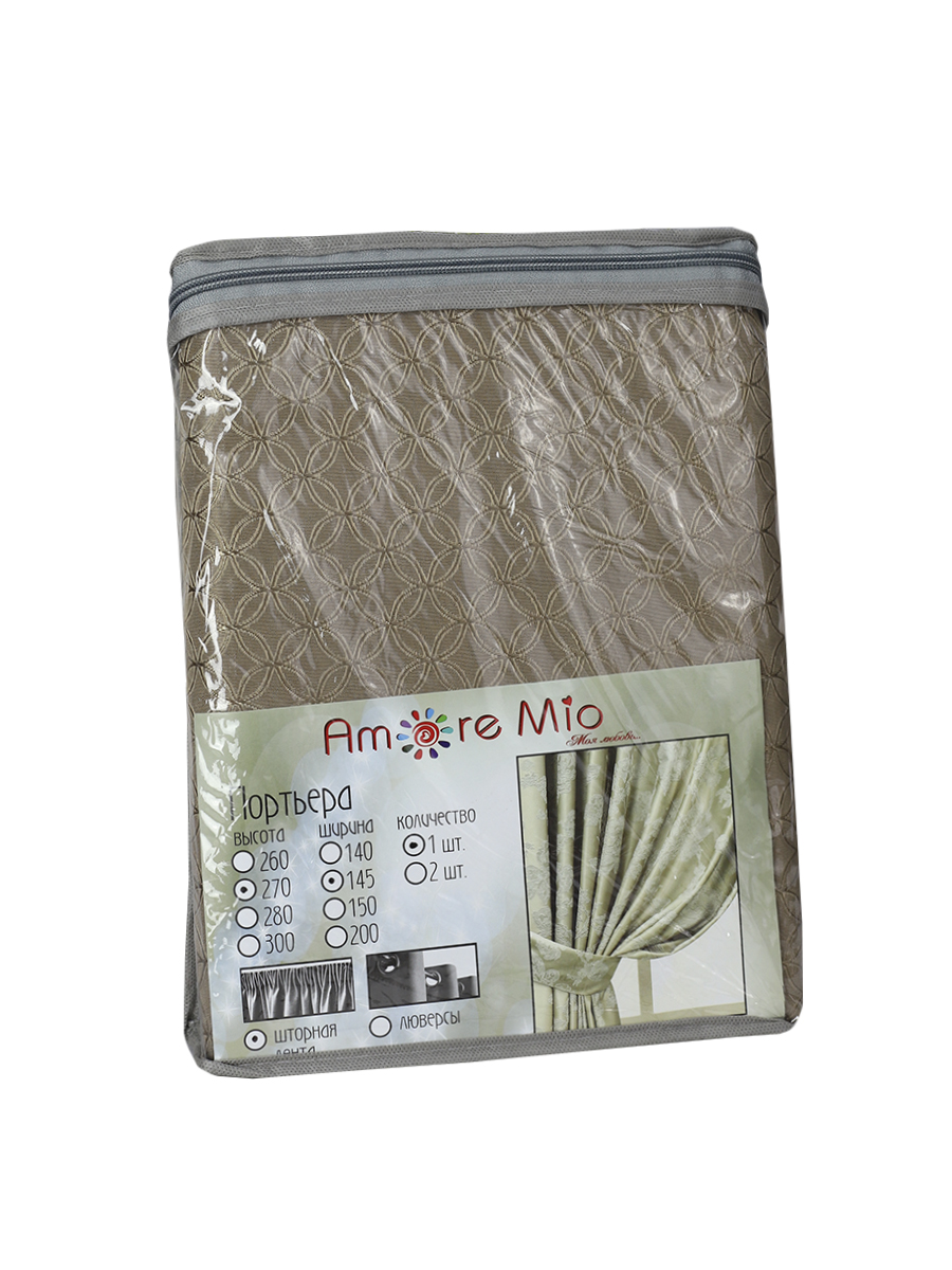 картинка Штора Amore Mio RR H9936-629 1,4*2,7*1 бежевый 
