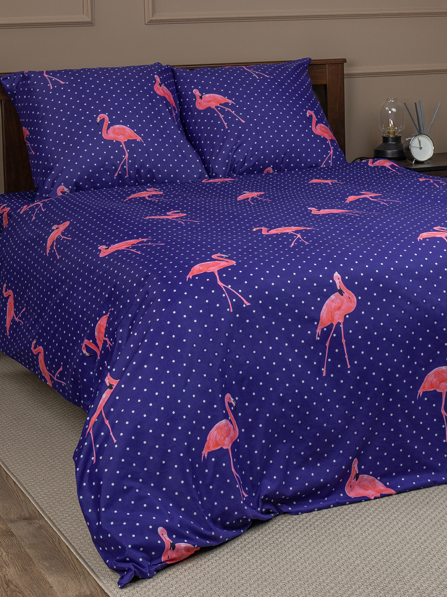 картинка Постельное бельё Amore Mio BZ Flamingo DKBL EURO M 