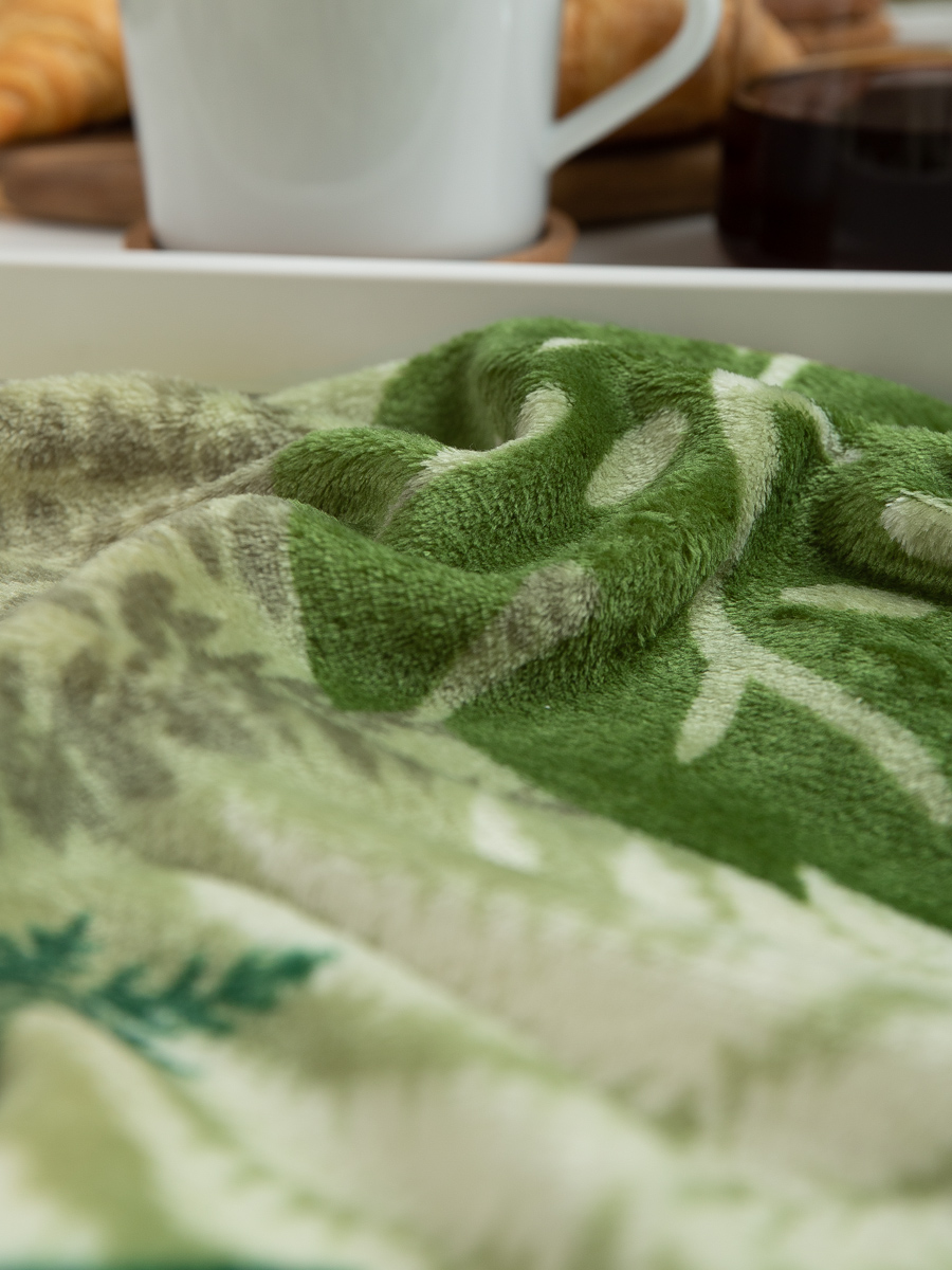 картинка Плед Texrepublic TF FN F131 b1420 Монстера и папоротник 