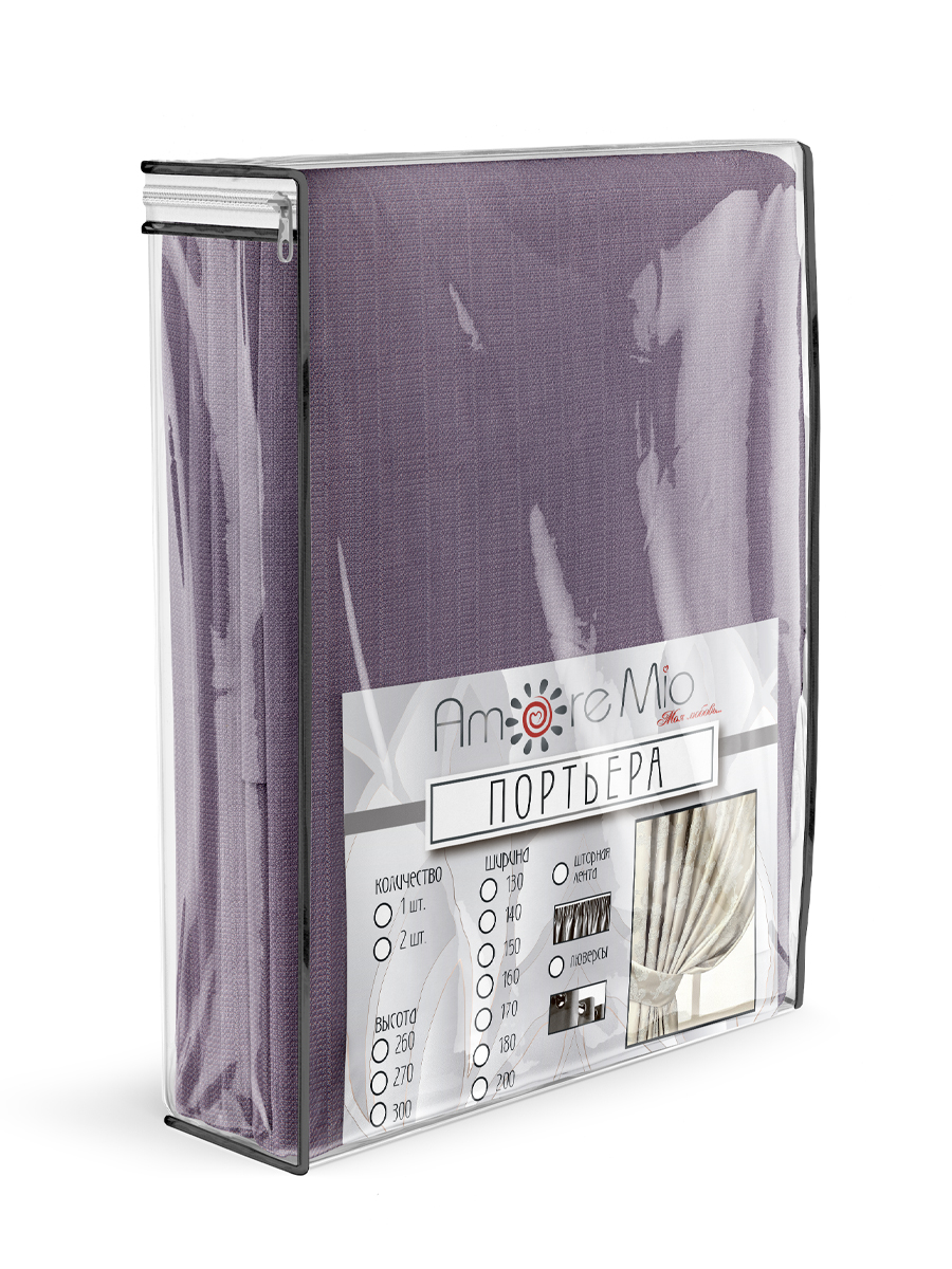 картинка Штора Amore Mio RR Zeli00V01-1037L 2,0*3,0*1 розовая пудра 