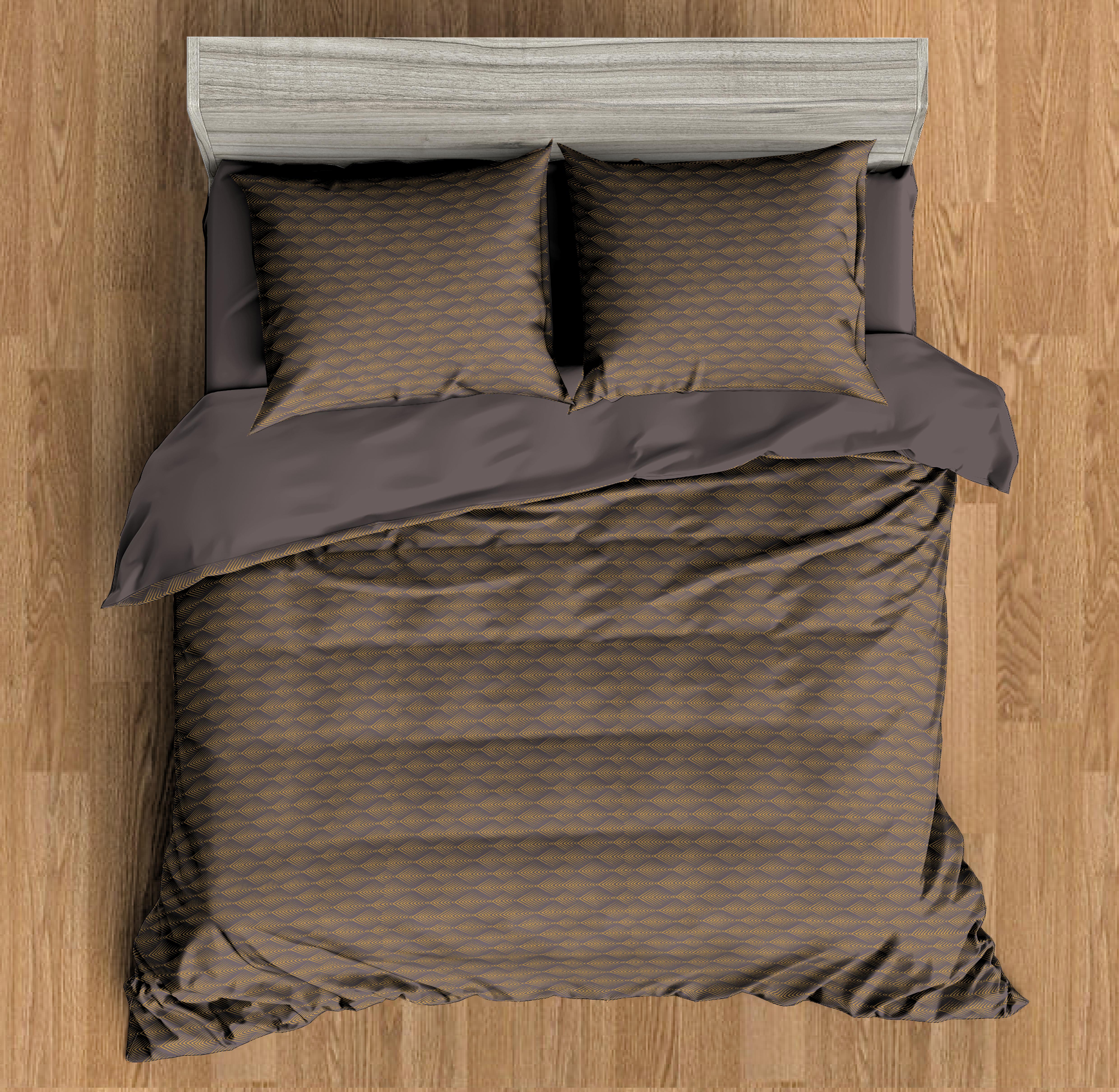 картинка Постельное бельё Amore Mio BZ QR Flame BR DOUBLE Msh 