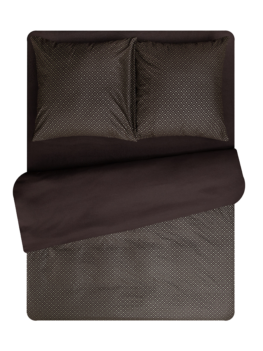 картинка Постельное бельё Amore Mio BZ QR Crown BR DOUBLE Msh 