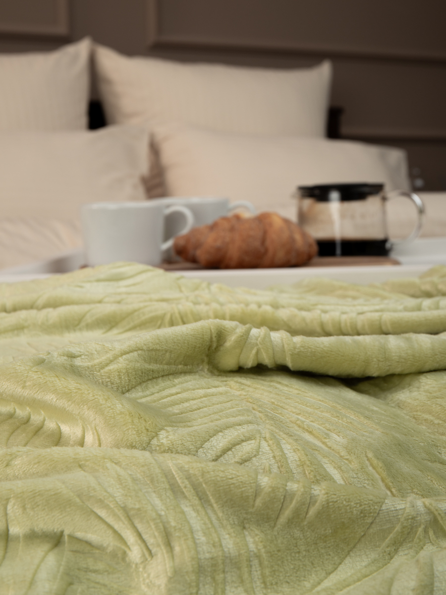 картинка Плед Texrepublic TF FNE GR5 024/2022 листья NC 